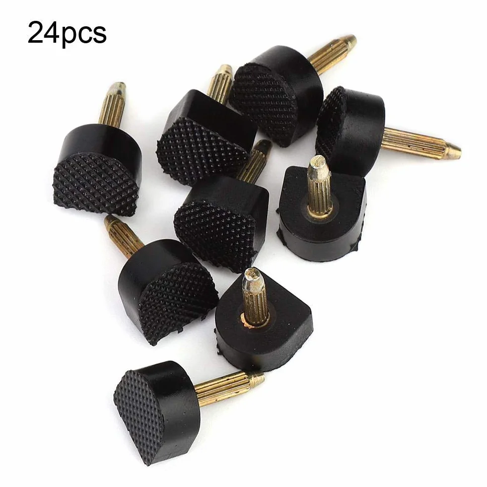 24 sztuki, wymienne kołki do butów na wysokim obcasie, zapasowe końcówki pięty 13 x 13 mm