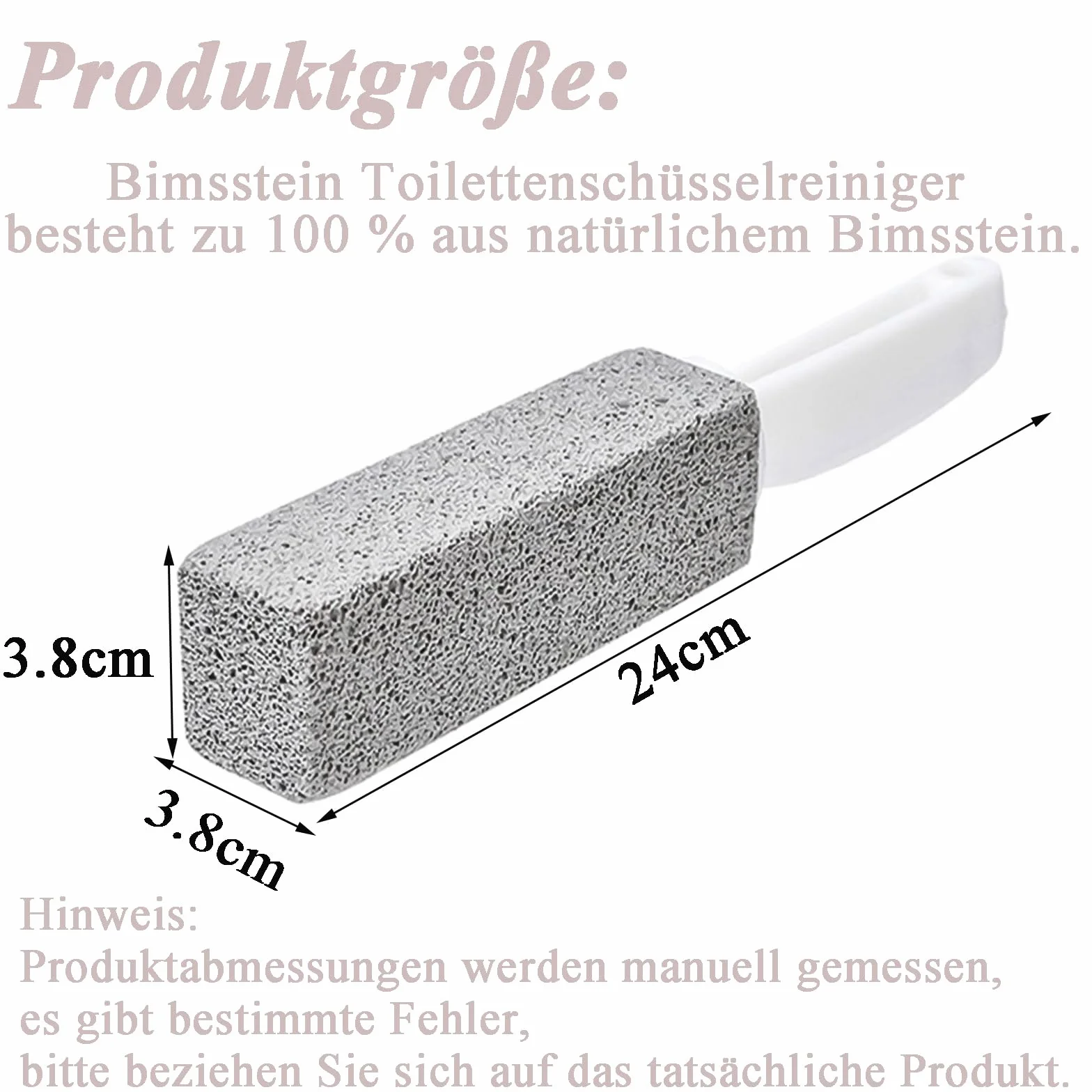 Środek do czyszczenia toalety z pumeksu, 3 sztuki, do WC, kuchni, prysznica