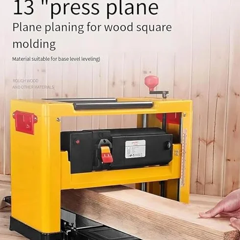 Ciężki Elektryczny Strug Stołowy - Moc 2000W, Szerokość Cięcia 330mm, Regulowana Głębokość 1-3mm do Precyzyjnej Obróbki Drewna