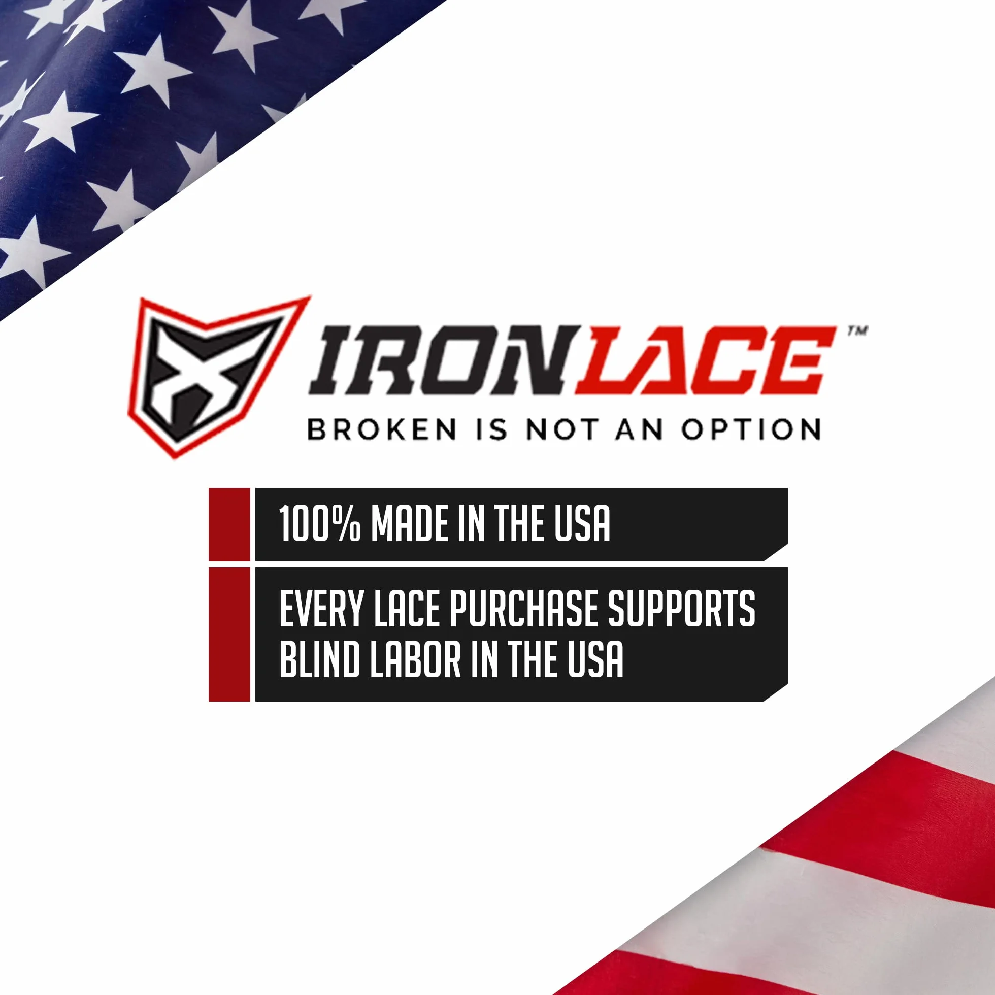 Ironlace Standardowy paracord, Midnight Black, 127 cm