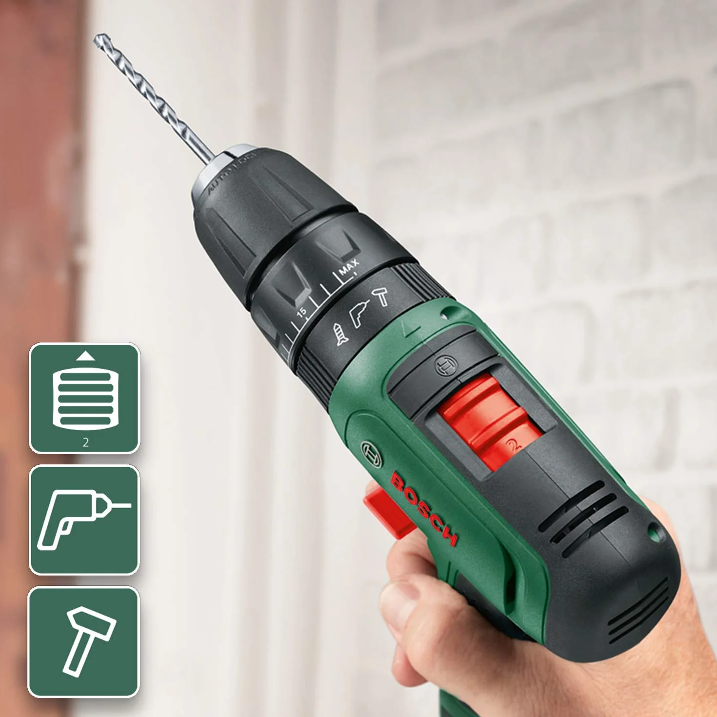 Bosch Home And Garden Akumulatorowa Wiertarka Kombi, EasyImpact 1200, bez Akumulatora, 12 V, w Opakowaniu Kartonowym
