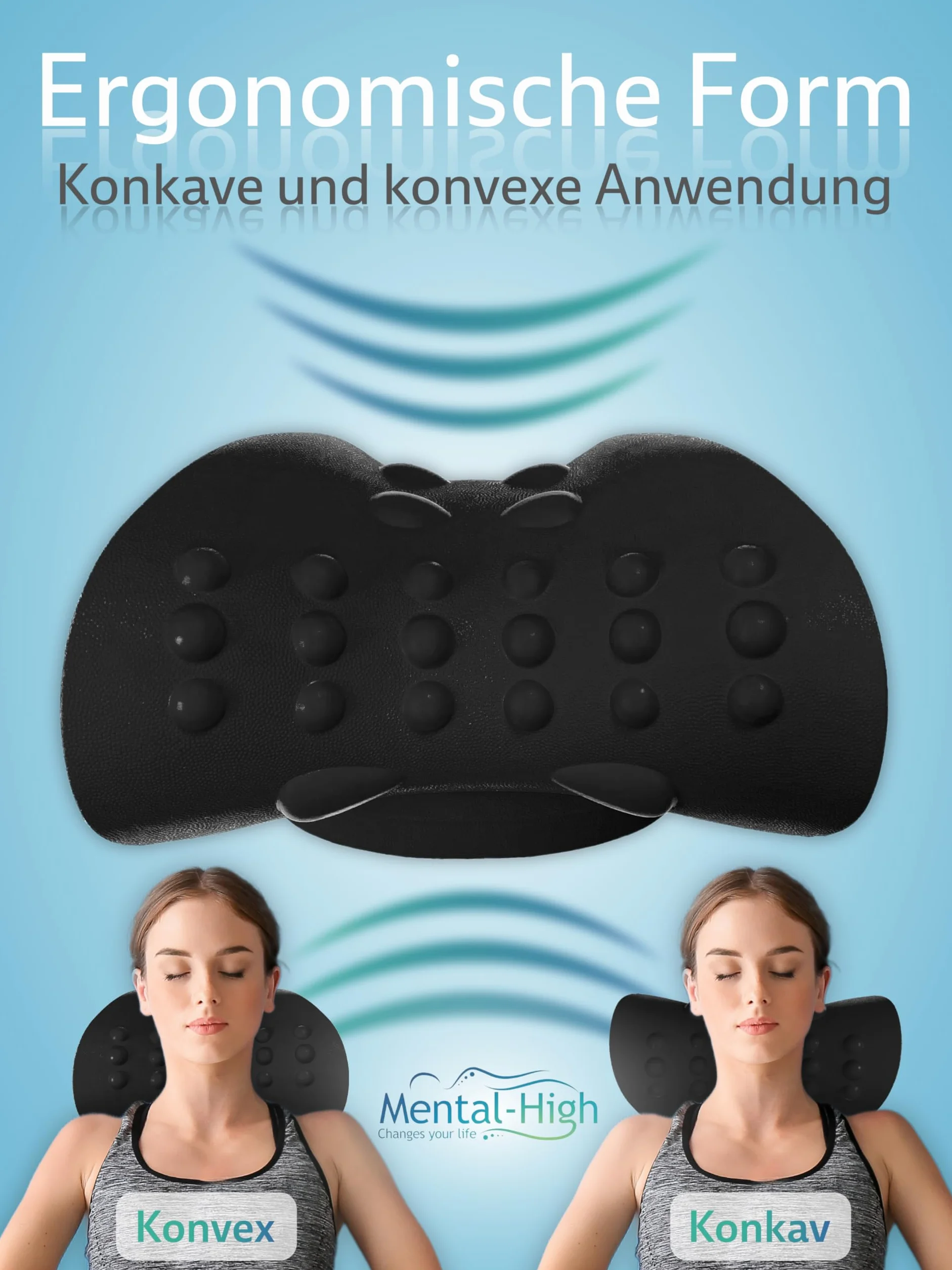 Ortopedyczne urządzenie do treningu karku do korekcji postawy i łagodzenia bólu – ergonomiczne podparcie karku zapewnia relaks i odciążenie kręgosłupa