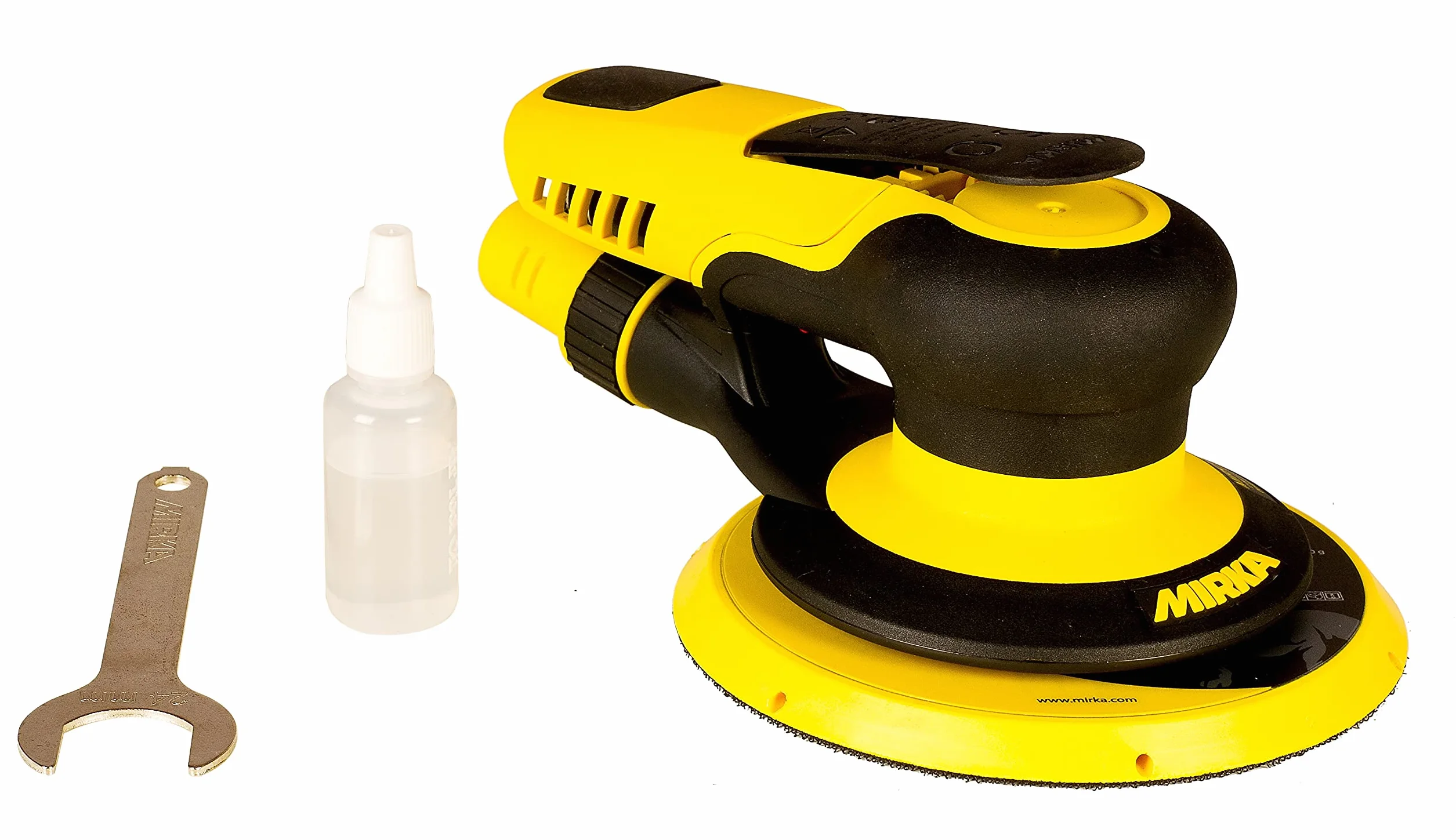 Mirka PROS 625CV / Pneumatyczna szlifierka mimośrodowa z centralnym odsysaniem i rzepem/do papieru ściernego Ø 150mm / skok 2,5mm / 8995625111