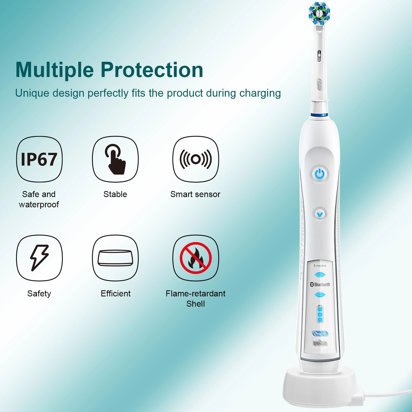 Ładunki do Oral-B Pro Series 3 Plus/1 Plus, Vitality, Pro 3500/3000, iO3, iO4, iO5, iO6 Szczotki Do Zębów