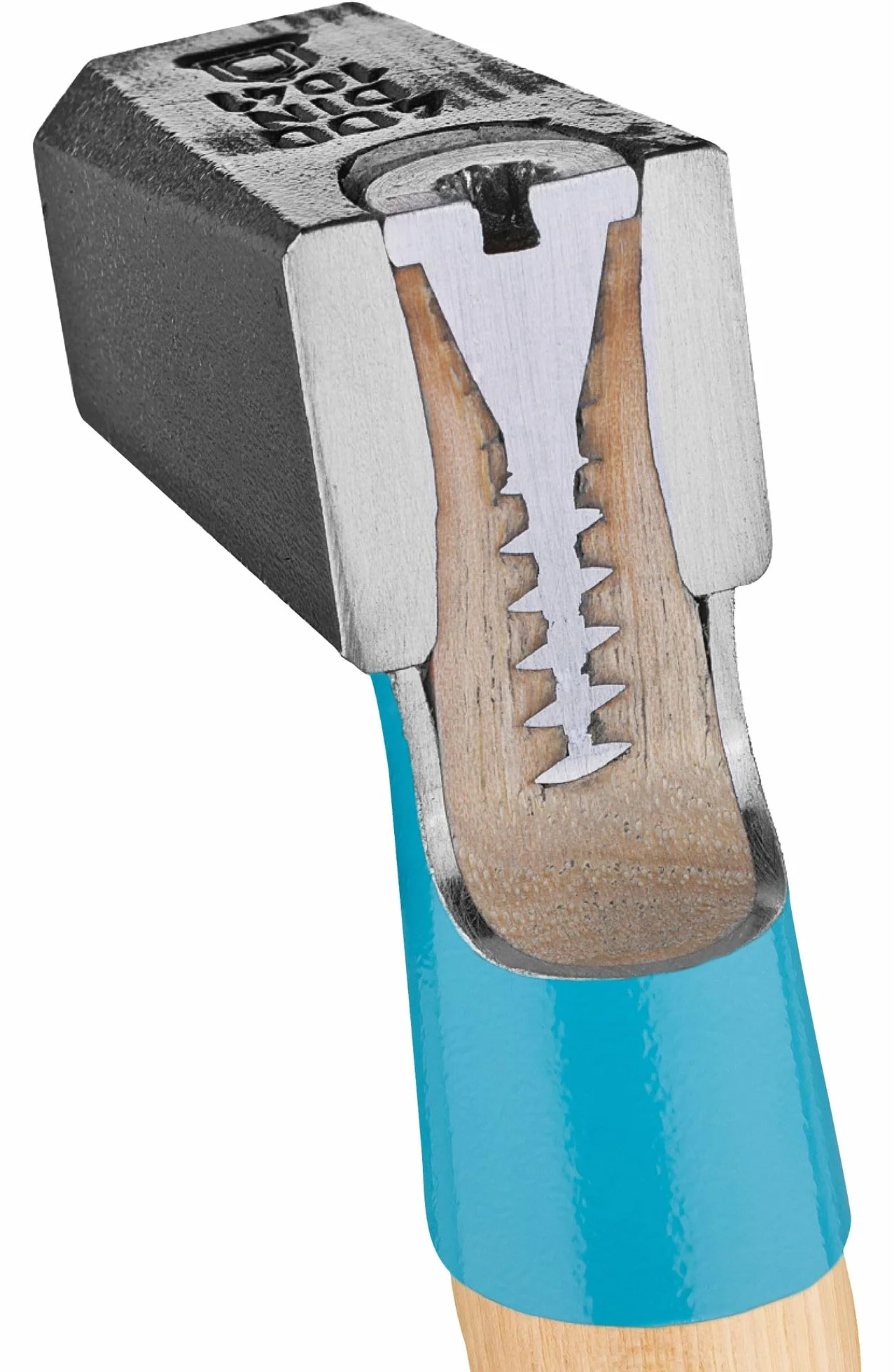 HAZET Młotek ślusarski BluGuard 2140N-100, długość 360 mm, głowica młotka 1000 g, ze śrubą klinową dla najwyższego bezpieczeństwa, wysokiej jakości stal i ergonomiczny uchwyt
