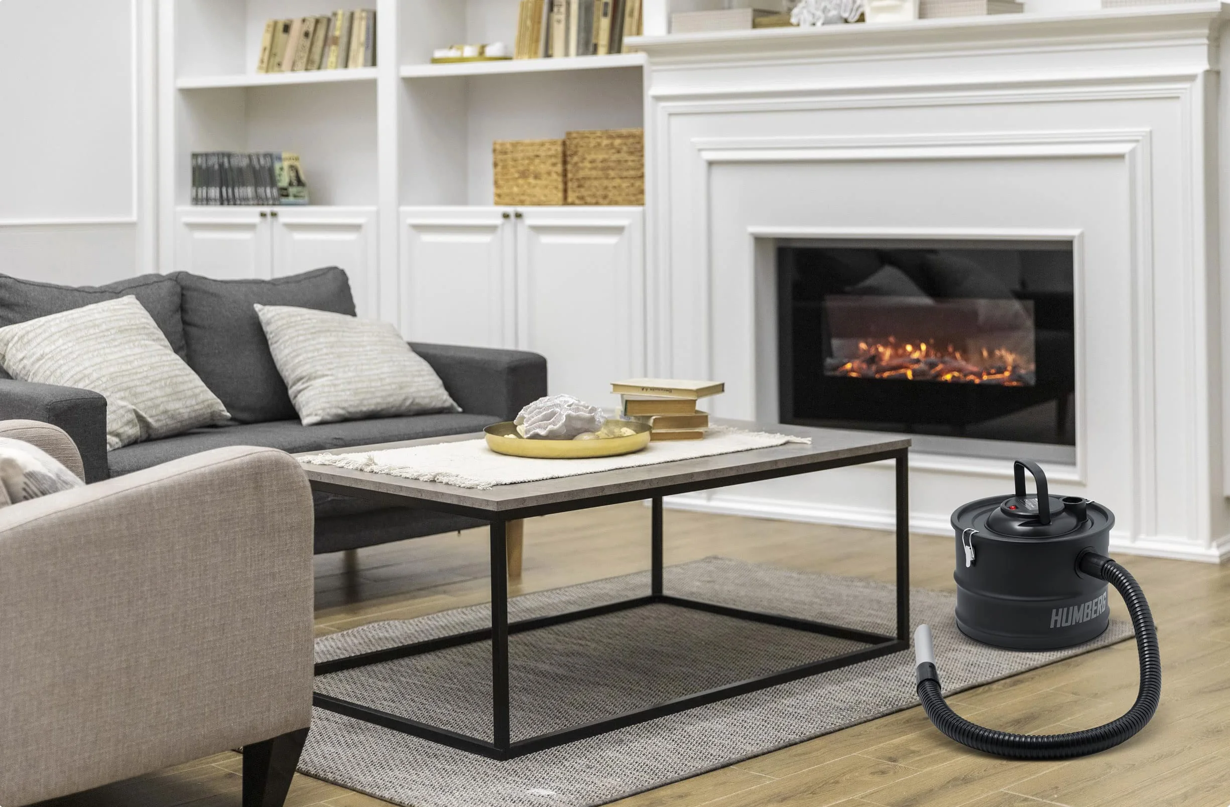 Odkurzacz przemysłowy Humberg 15L 1200W HM-404 Odkurzacz na sucho do popiołu i gruzu Bezworkowy