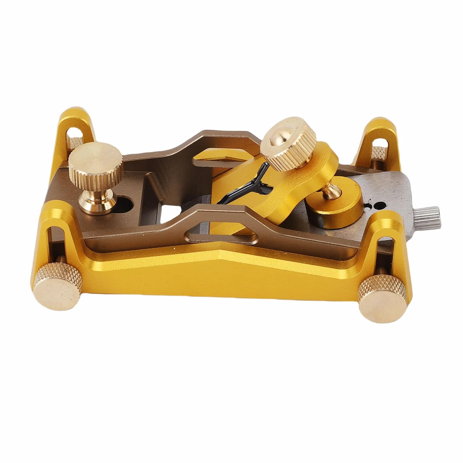 Generic Strugarka do Drewna ze Stopu Aluminium o Niskim Kącie i Ostrzem ze Stali Narzędziowej Podeszwa 94 Mm Ostrze 26,7 Mm Strugarka Ręczna o Regulowanym Kącie do Przycinania Fazowanie Struganie