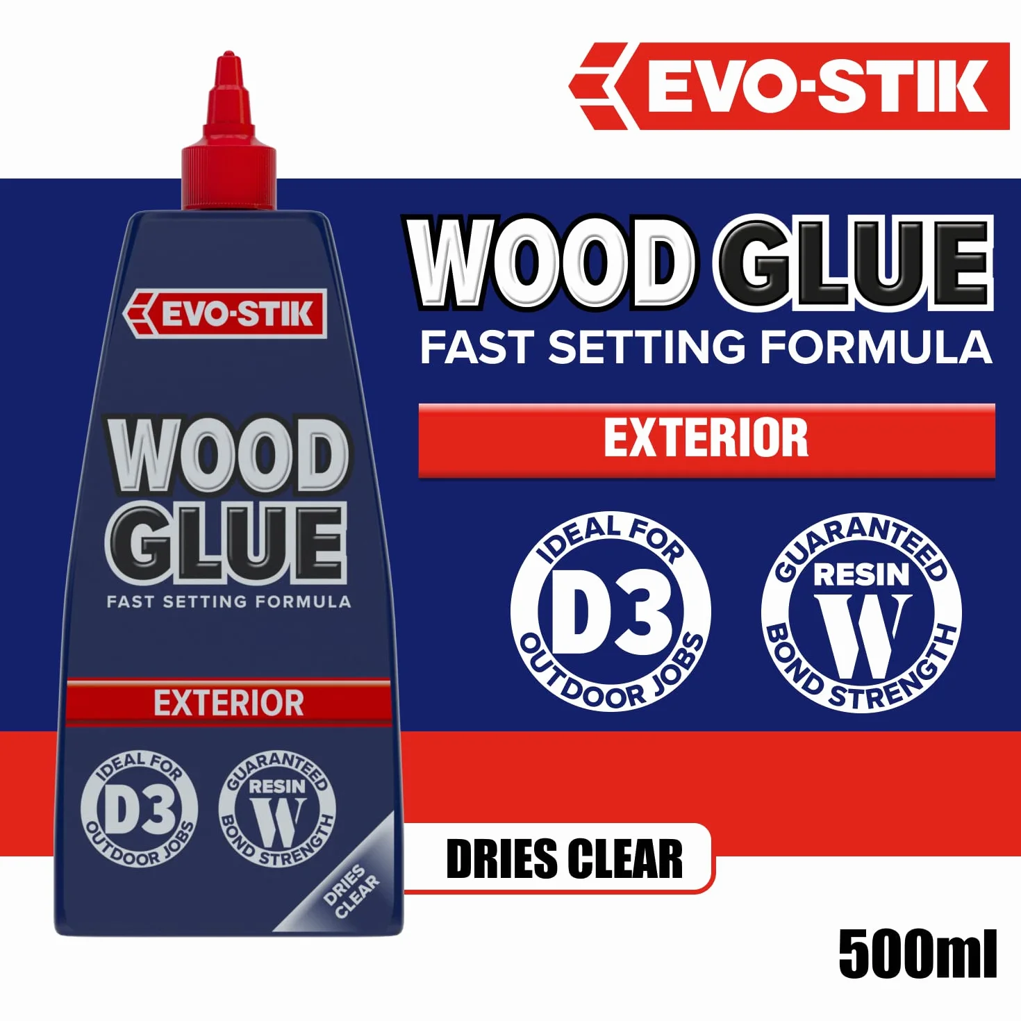 EVO-STIK Klej do drewna na zewnątrz 500 ml odporny na warunki atmosferyczne