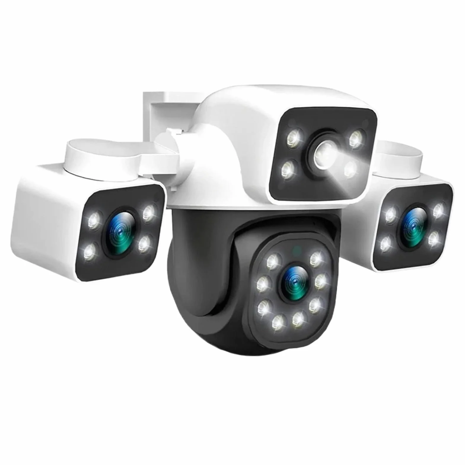Kamera IP WiFi 6 MP, 3 obiektywy, 3 ekrany, 10-krotny zoom, detekcja AI, automatyczne śledzenie, bezprzewodowa zewnętrzna kamera do monitoringu CCTV | Camera Add 32G SD