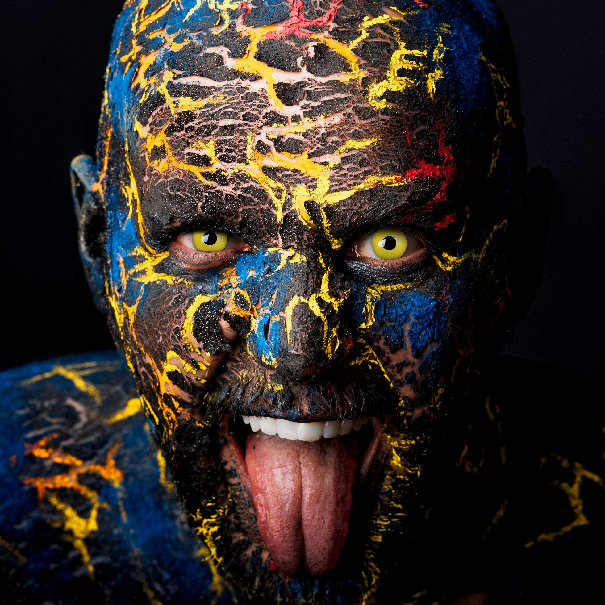 aricona Soczewki kontaktowe żółte kolorowe Halloween bez siły