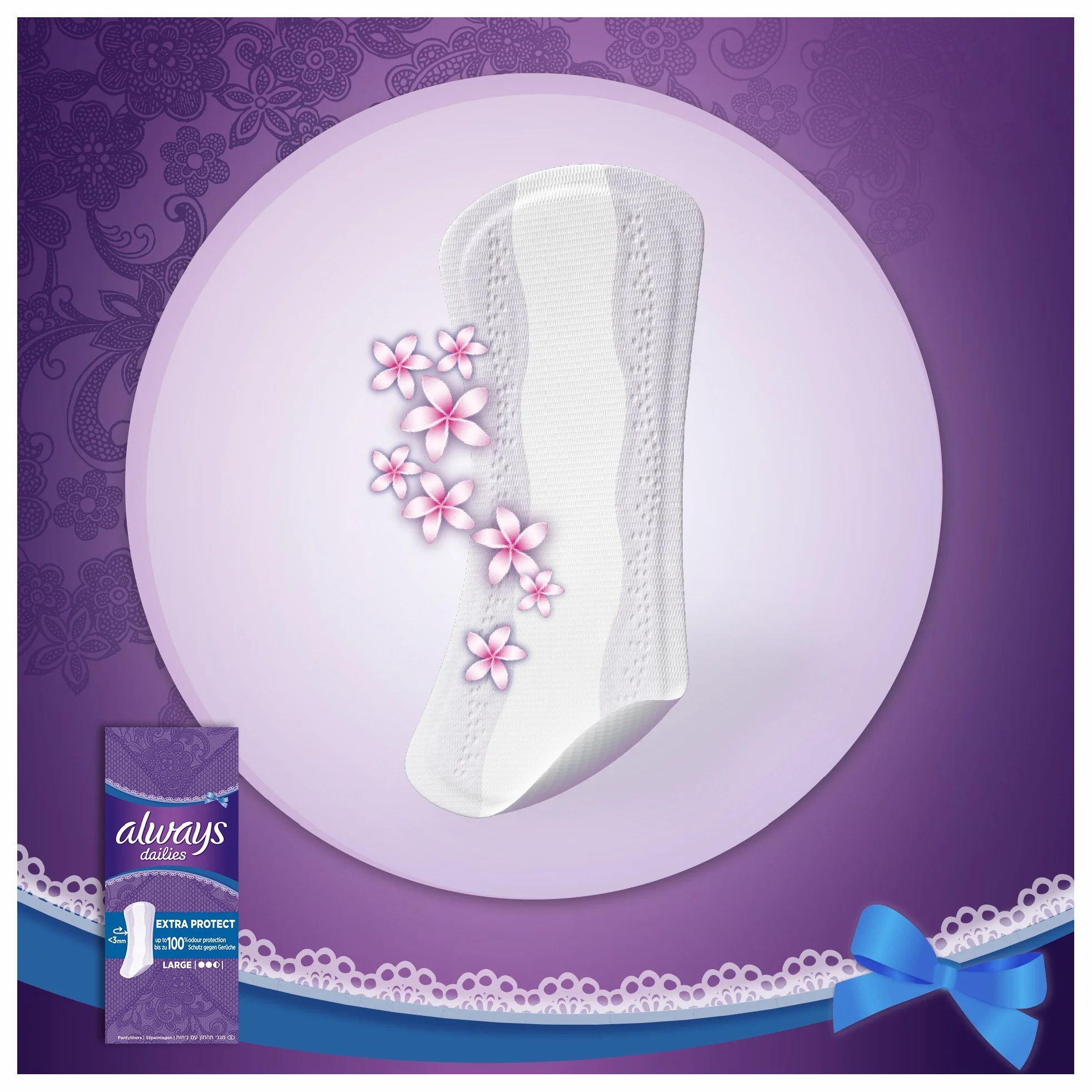 Procter & Gamble Dailies Wkładki Higieniczne, 44 sztuki