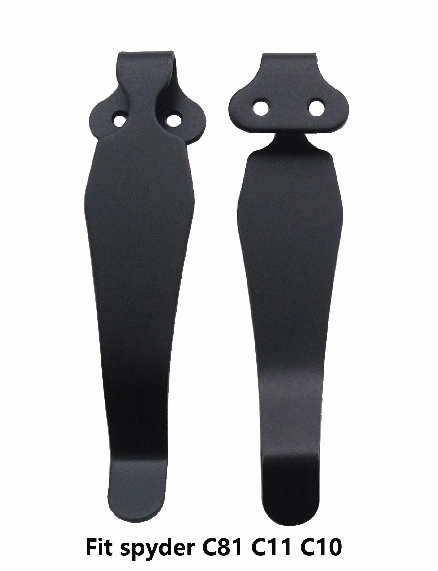 2-częściowy zestaw klipsów Deep Carry Pocket Clip zamiennik do Spyder C10 C11 C81, EDC, scyzoryk z klipsem i składanym nożem typu "zrób to sam", Kydex klipsy do talii