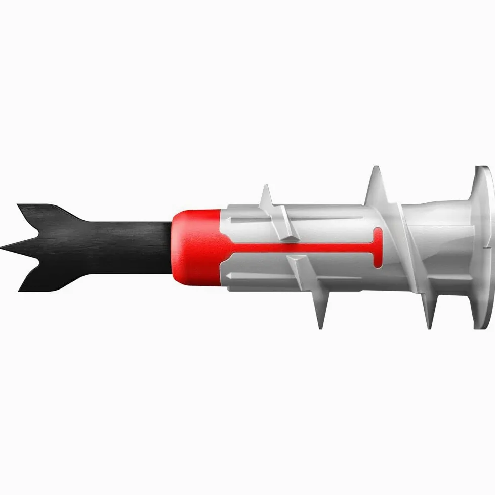 fischer DuoBlade, samowiercące kołki do płyt gipsowo-kartonowych, mocne kołki do łatwego montażu w płytach gipsowo-kartonowych i gipsowych, z metalową końcówką centrującą, 50 sztuk