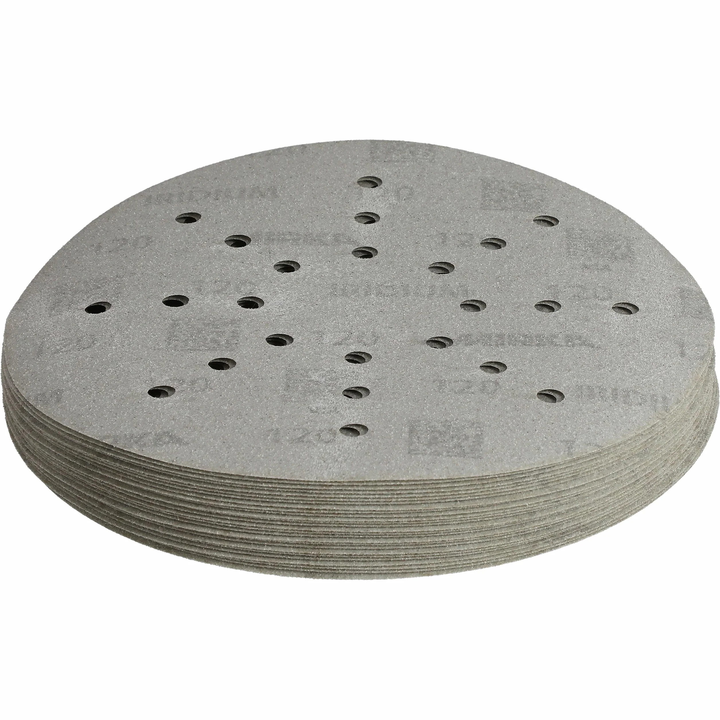 Mirka papier ścierny Iridium 225 mm 24 otwory rzep P120 25 szt | Do szlifierek do suchej zabudowy szlifowanie farb szpachli podkładów drewna stali materiałów mineralnych