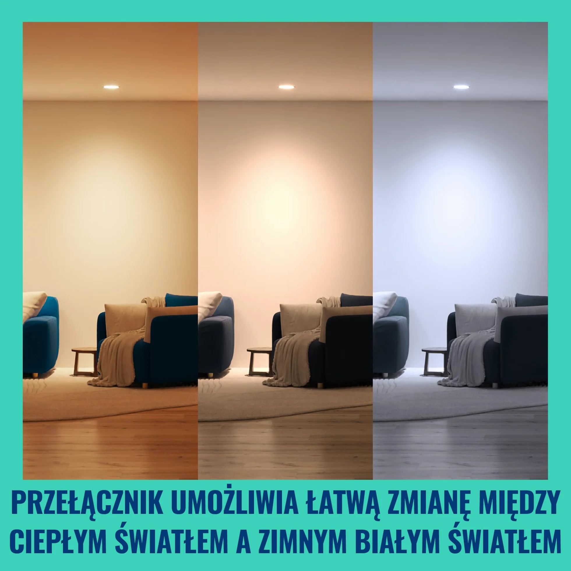 Szklany reflektor punkt WiZ Smart LED GU10, kolor i regul odcień białego światła, odpowiednik 50 W, 2200K–6500K, 345 lumenów, przyciemn, działa z Alexą, Google Assistant i Apple Home, op. 2 szt.