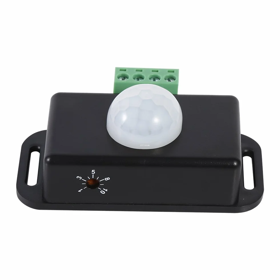 Moduł LED 12V Bewegingssensor, Detektor Ruchu PIR 12-woltowy Przełącznik Czujnikowy do Listwy Oświetleniowej LED DC 12V 24V Bezpieczeństwo Ciała na podczerwień