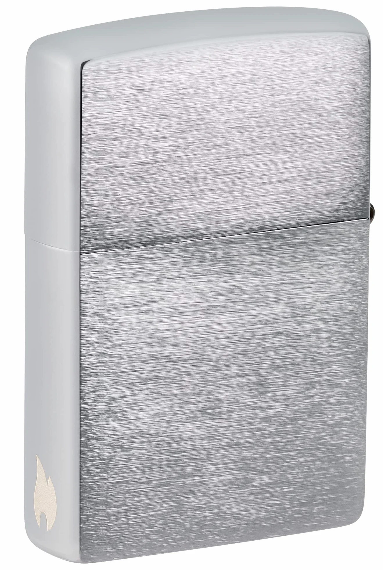 Zippo Zapalniczka Sztormowa, Szczotkowany Chrom z Bocznym Grawerunkiem Płomienia, z Możliwością Napełniania, Wielokrotnego Użytku, Płomień Odporny na Wiatr, w Pudełku Prezentowym, Made in USA