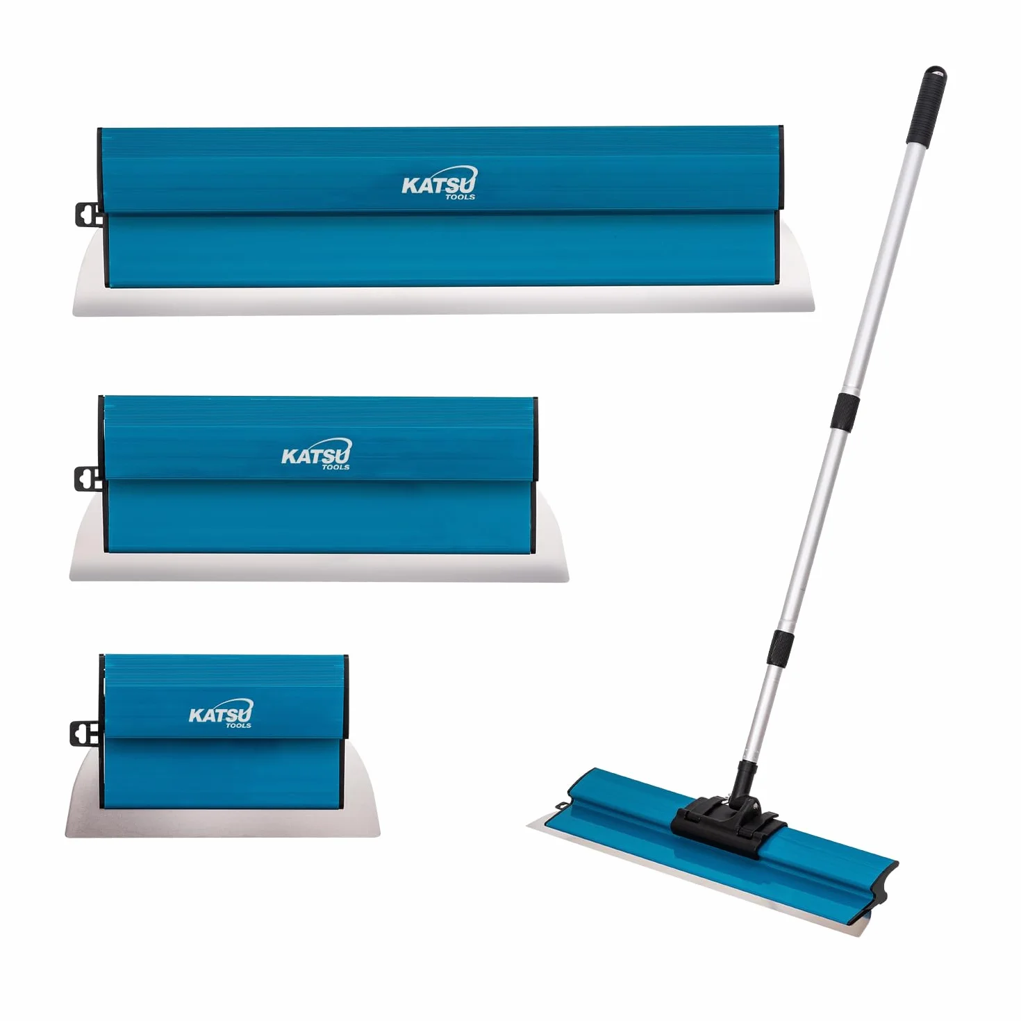 KATSU Tools Zestaw szpachli 25-60 cm ze stali nierdzewnej do płyt gipsowo-kartonowych