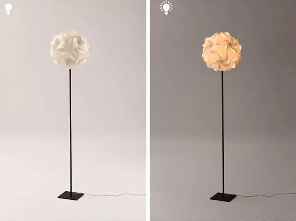 Lampa podłogowa, kreatywna lampa podłogowa LED, żelazna lampa podłogowa, ręcznie robiona papierowa lampa do czytania, lampa do salonu, lampa nocna, wysoki słup, lampa narożna
