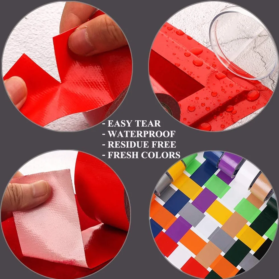 LLPT Taśma klejąca w kolorze tęczowym 12 sztuk premium 5 cm x 90 cm każda różne kolorowe taśmy zbiorcze do domu biura szkoły DIY rzemiosło (DT612)