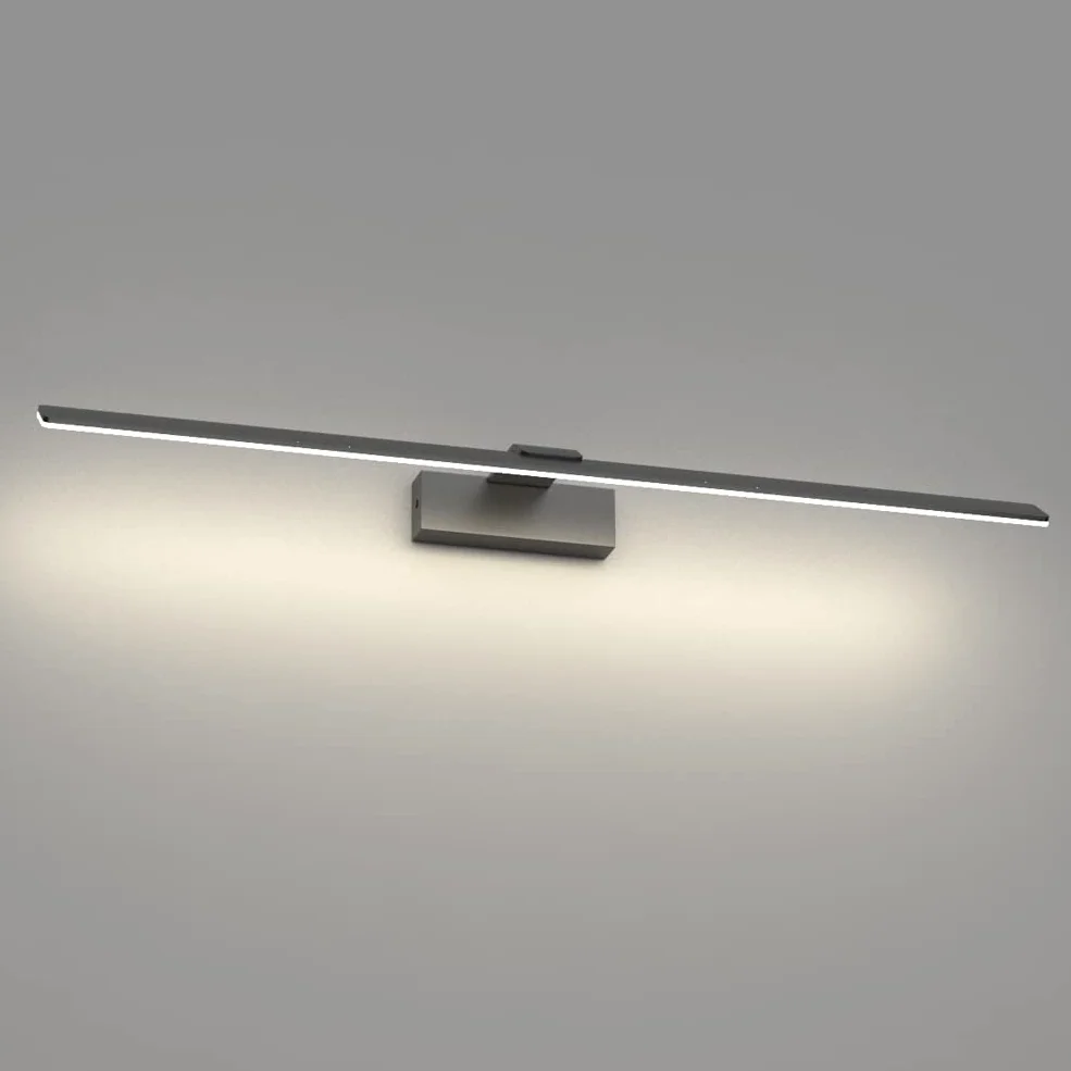 Klighten Lampa LED do lustra łazienkowego 80 cm 24 W 100 lumenów IP44 4500 K czarna