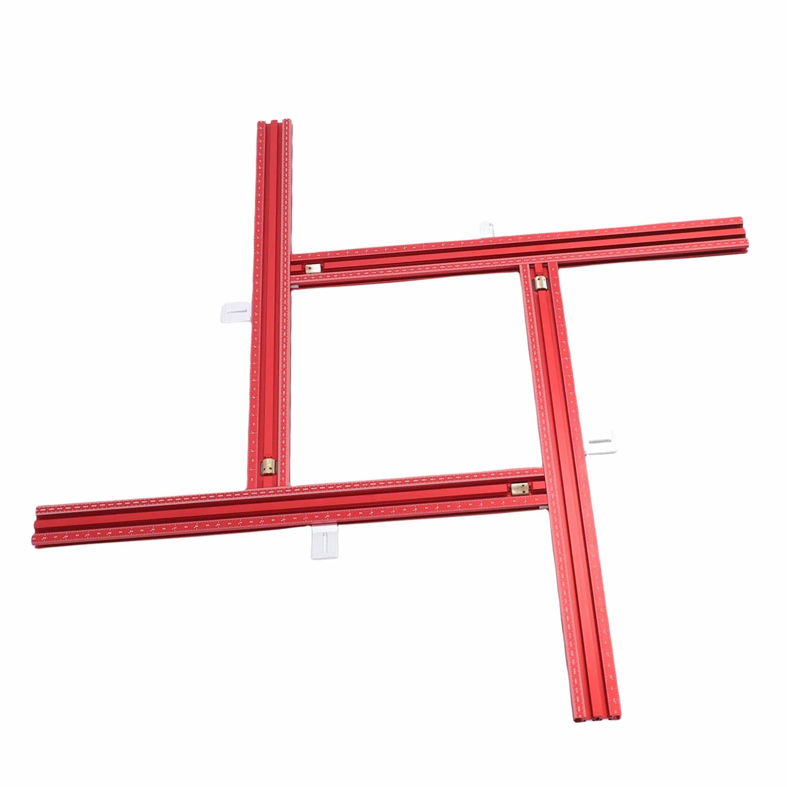 Generic System Prowadnic Równoległych Piła Szynowa ze Stopu Aluminium Zestaw do łączenia Szyn Prowadzących Regulowane, Wyraźne Oznaczenia 600 Mm Stabilne Pozycjonowanie Podczas Obróbki Drewna Układ