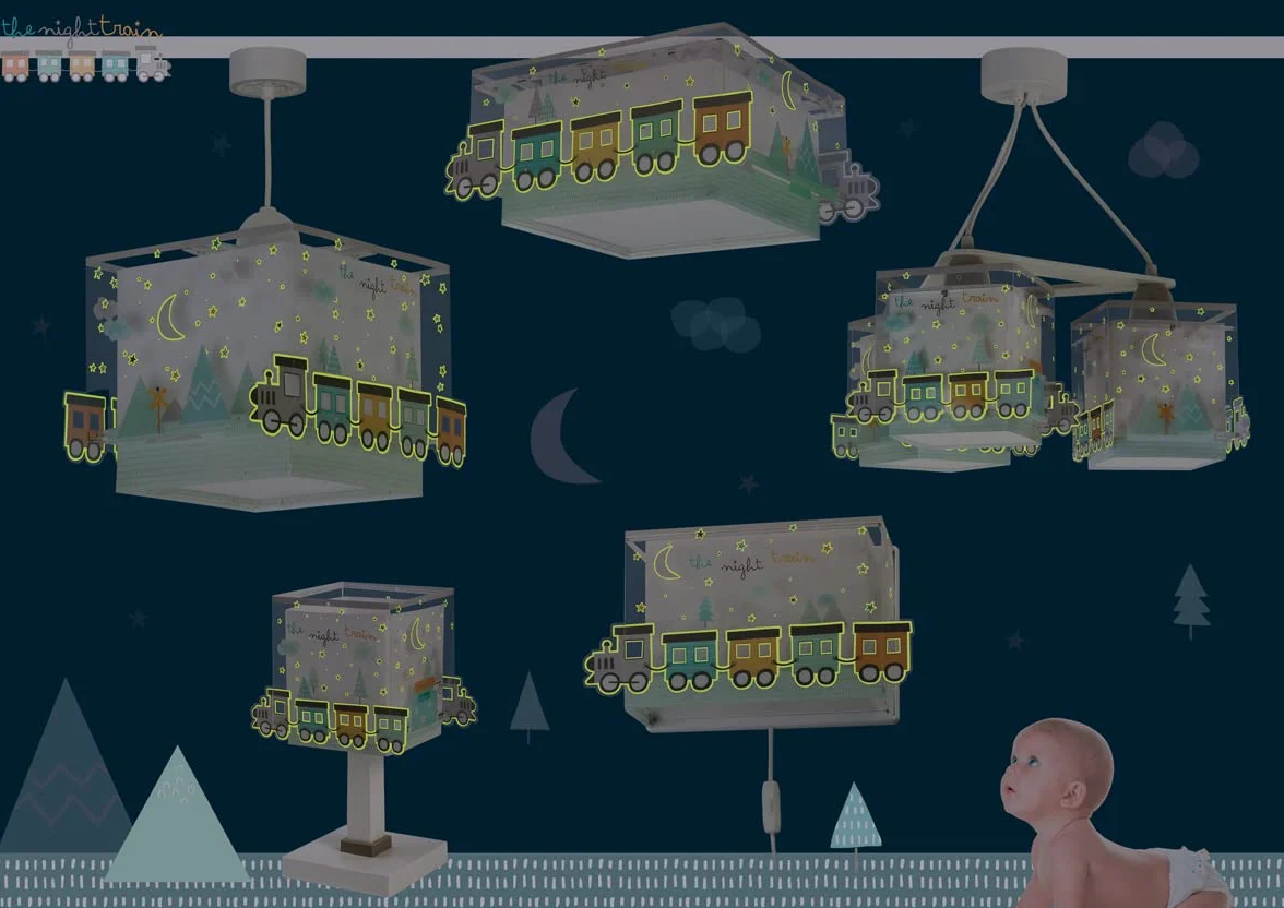 Dziecięca lampa sufitowa Dalber The Night Train