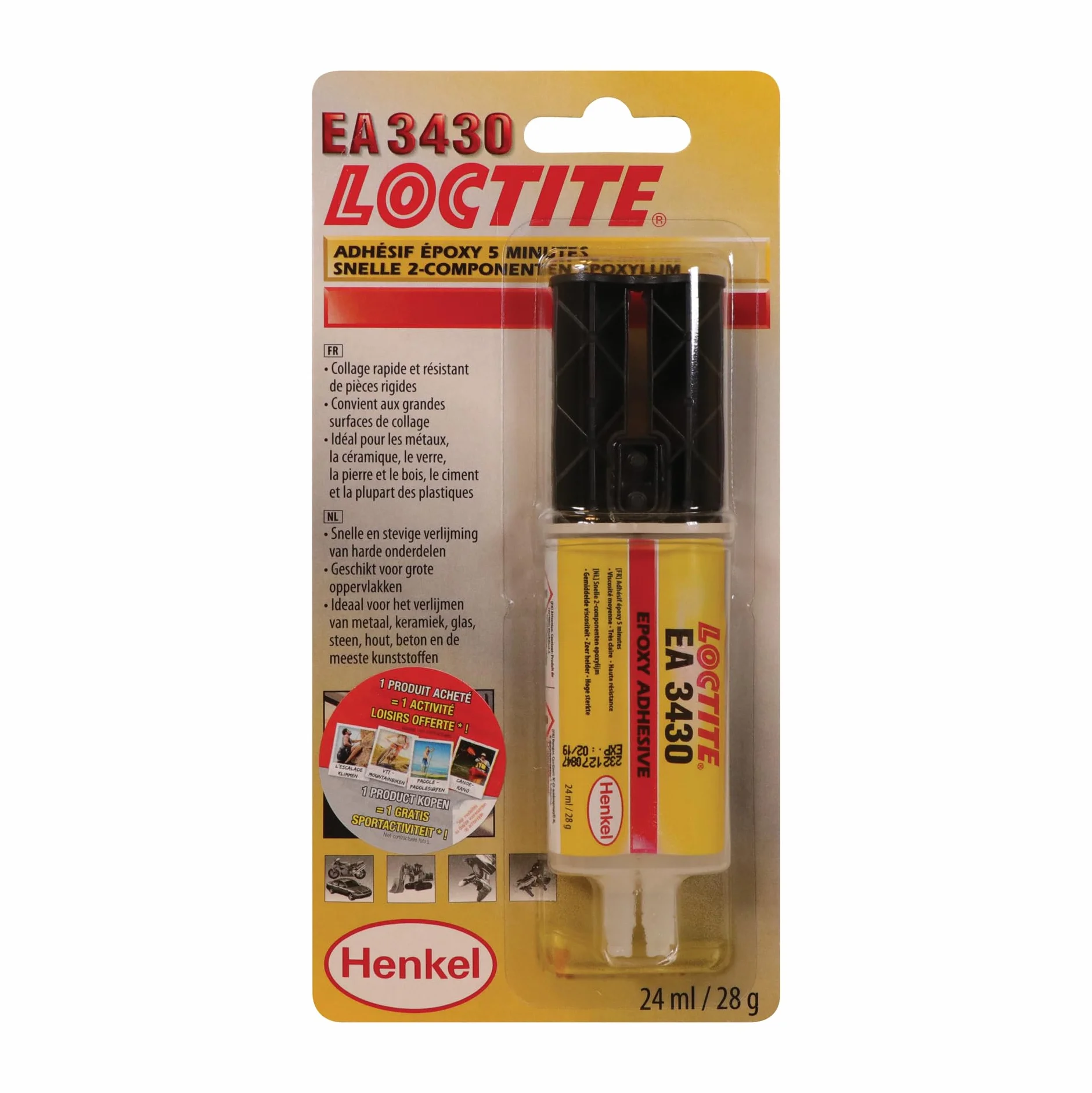 Loctite EA 3430 klej epoksydowy metal/guma/plastik 24 ml
