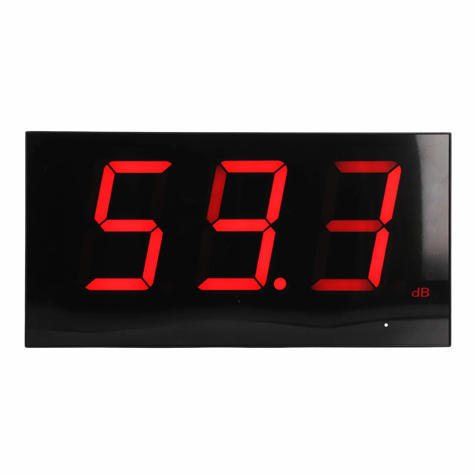 SUNGOOYUE Wiszący Miernik Decybeli, Miernik Poziomu Dźwięku do Montażu na ścianie ABS 30 do 130 DB Duży Wyświetlacz LED Zasilany Przez USB Pracy w Klasie Studio Monitorowanie Hałasu w Domu