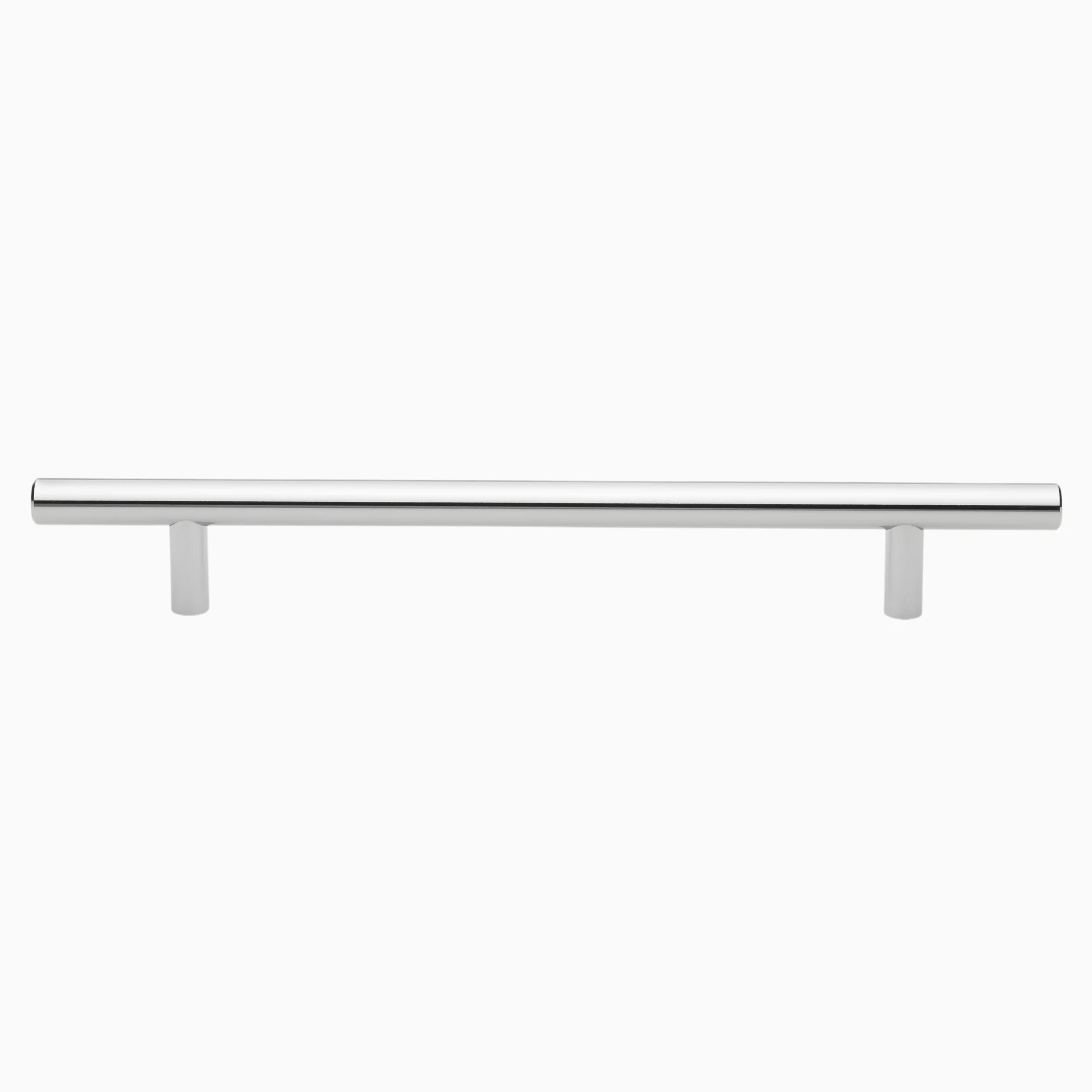 GlideRite Hardware 5004-178-PC-1 - Polished Chrome Solid Handle Bar Pull - 7" Center - 10" Long