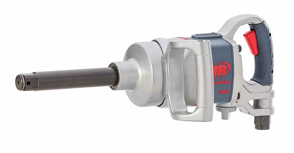 Ingersoll Rand 2850MAX-6 Pneumatyczny Klucz Udarowy, 1 Cal, Przedłużone Kowadło, 6 Calowe Przedłużenie, Lekka Konstrukcja, 2847 Nm Momentu Obrotowego i 5500 RPM, Regulowany Uchwyt