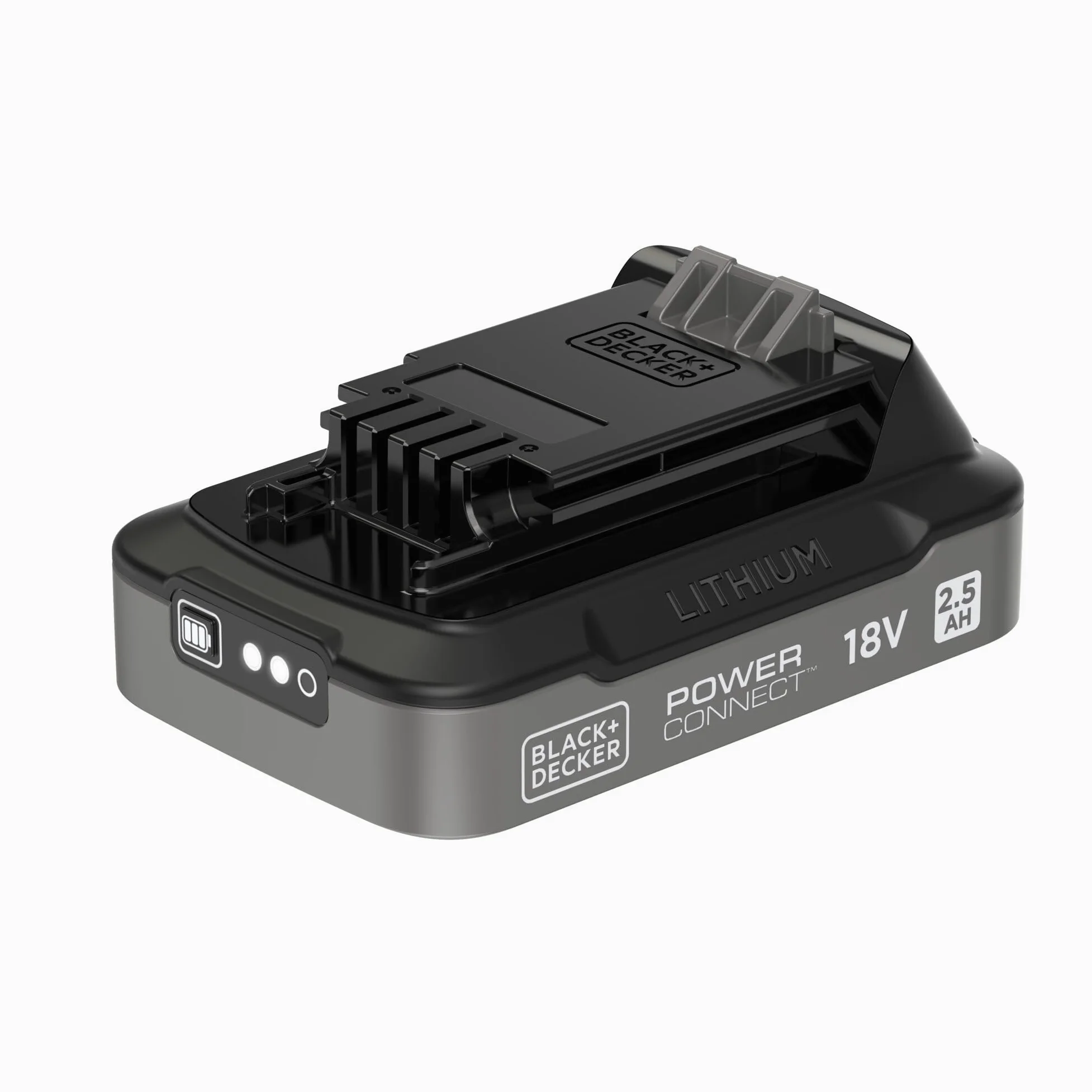 BLACK+DECKER POWERCONNECT 18V 2,5Ah Bateria litowa jonowa o stanie ładowania, BDL2518S-XJ
