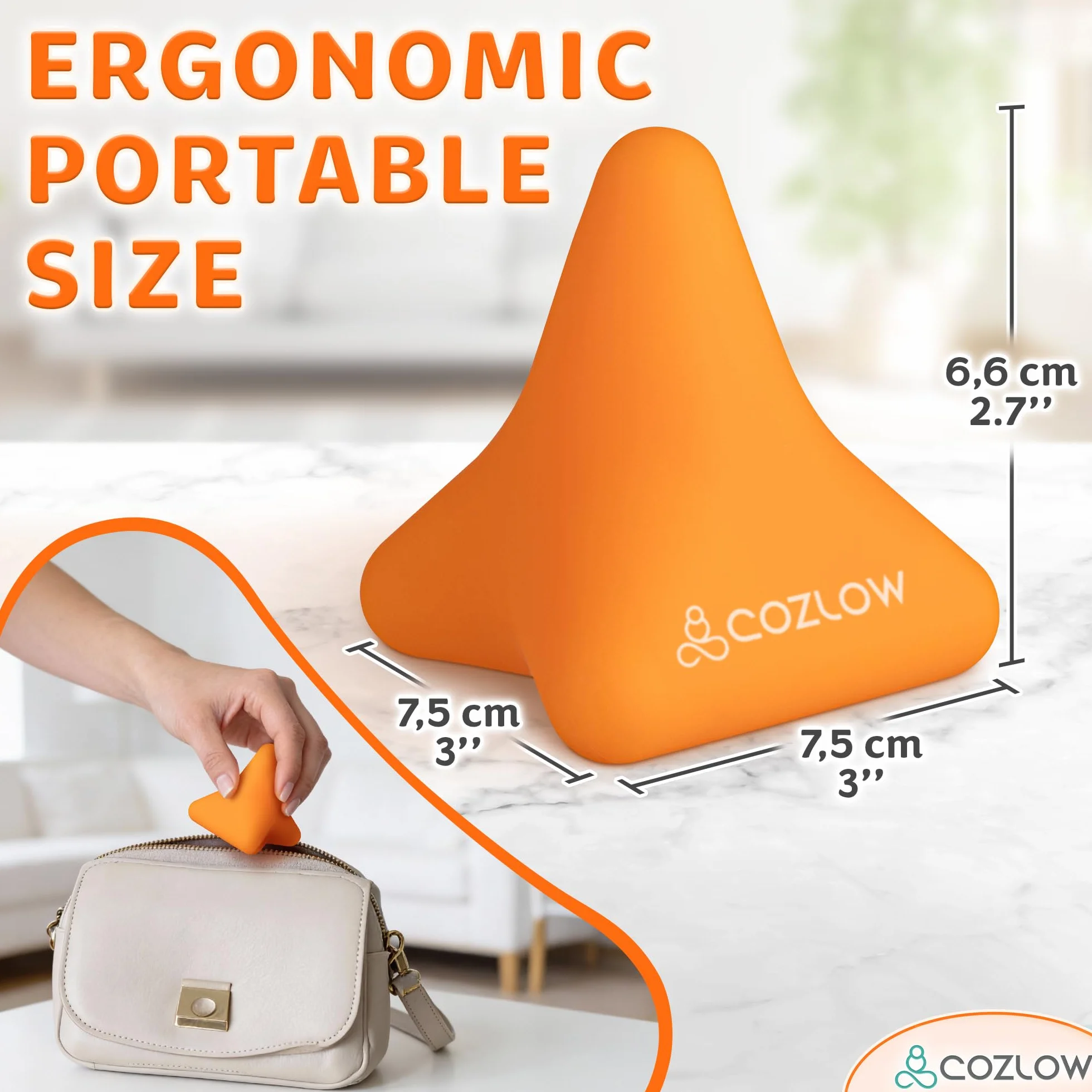Trigger Point Massage Tool Pyramid Shaped 4 Point Massager Ball for Muscle Knot Release Myofascial Therapy Back Feet Psoas Pain