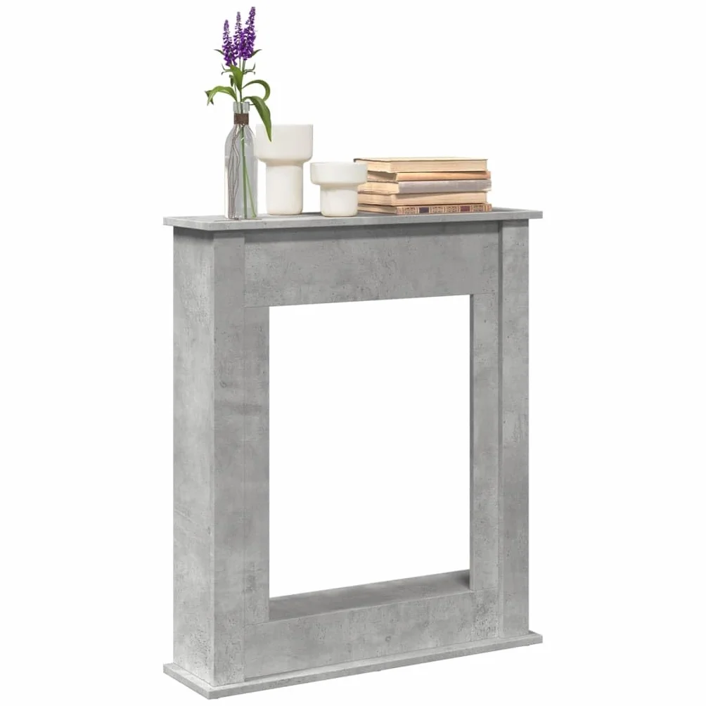 vidaXL Obudowa kominka szarość betonu 75x20x87,5 cm