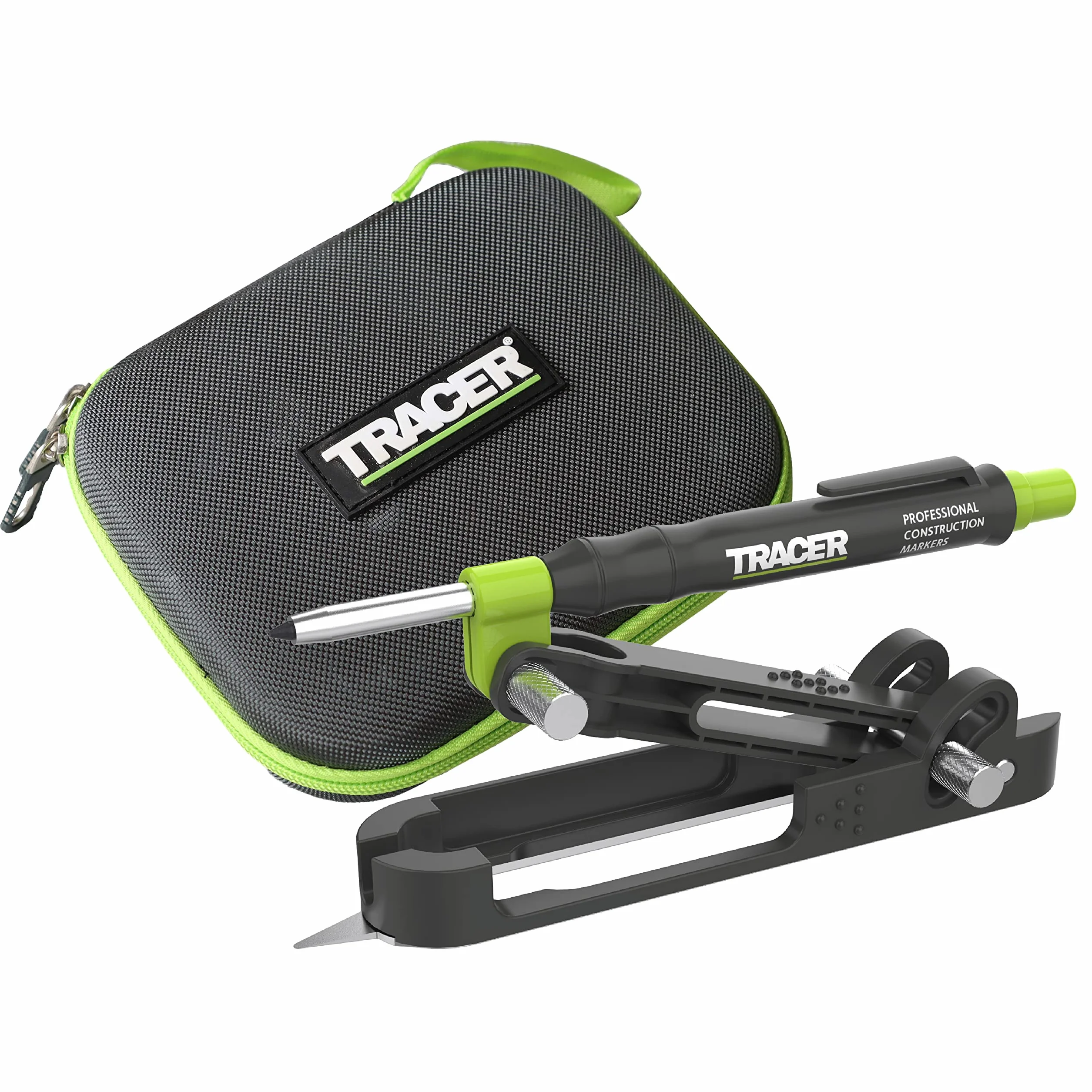 Tracer Apst2 Cyrkiel Stolarski, Szary/Zielony, 120 mm