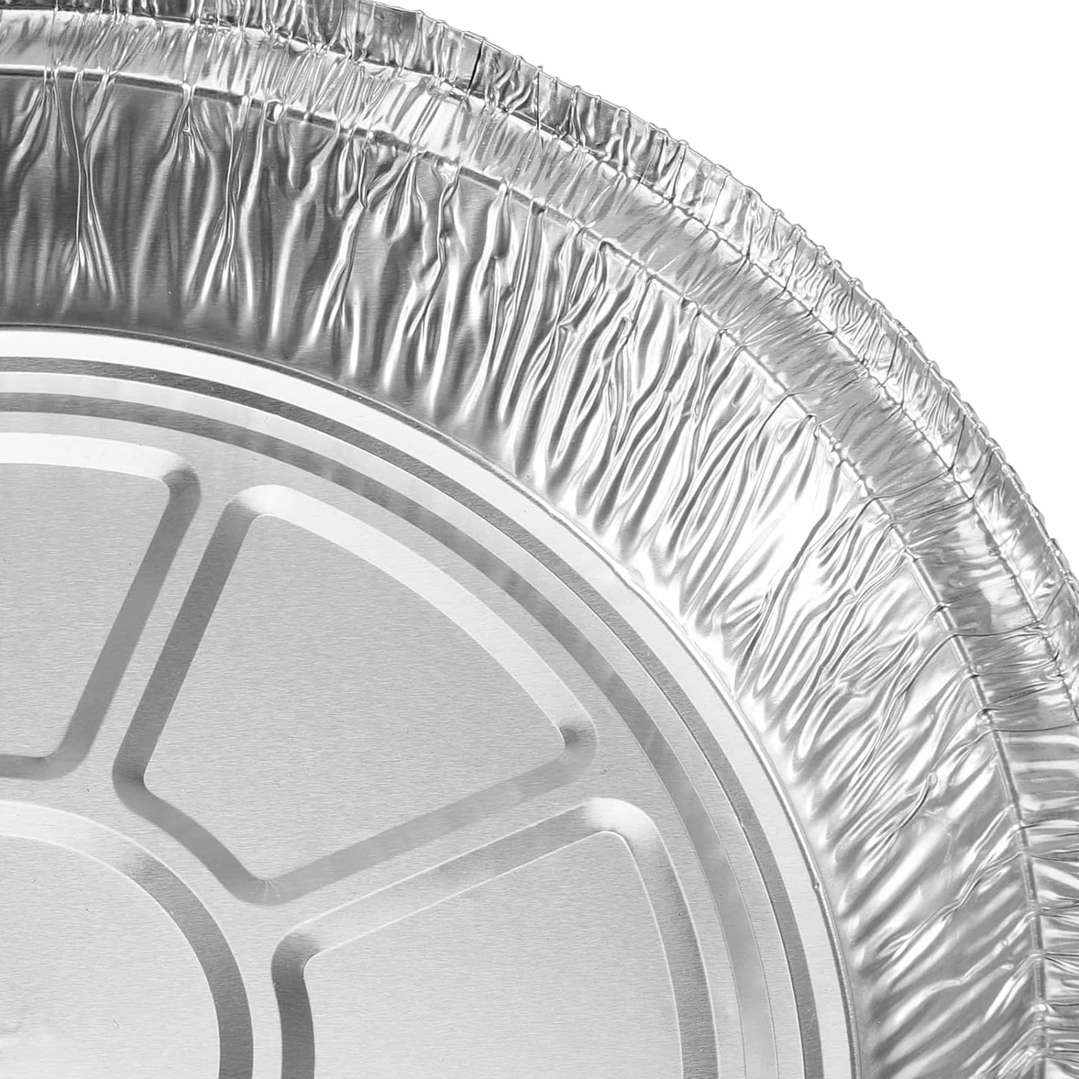 50 sztuk aluminiowych okrągłych misek, jednorazowych aluminiowych pojemników, jednorazowych patelni, aluminiowych pojemników, do gotowania, gotowania na parze, gotowania (7 cali)