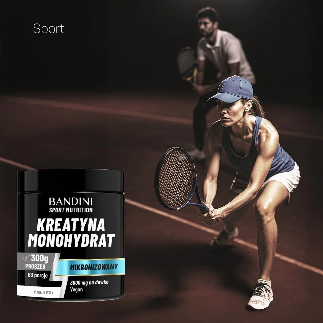 Bandini® Monohydrat Kreatyny 300 g w 100% czystym proszku - Suplement do treningu, sportu, na siłownię i przed treningiem - Zawiera urządzenie pomiarowe - Wegańskie - Na bazie Monohydratu Kreatyny