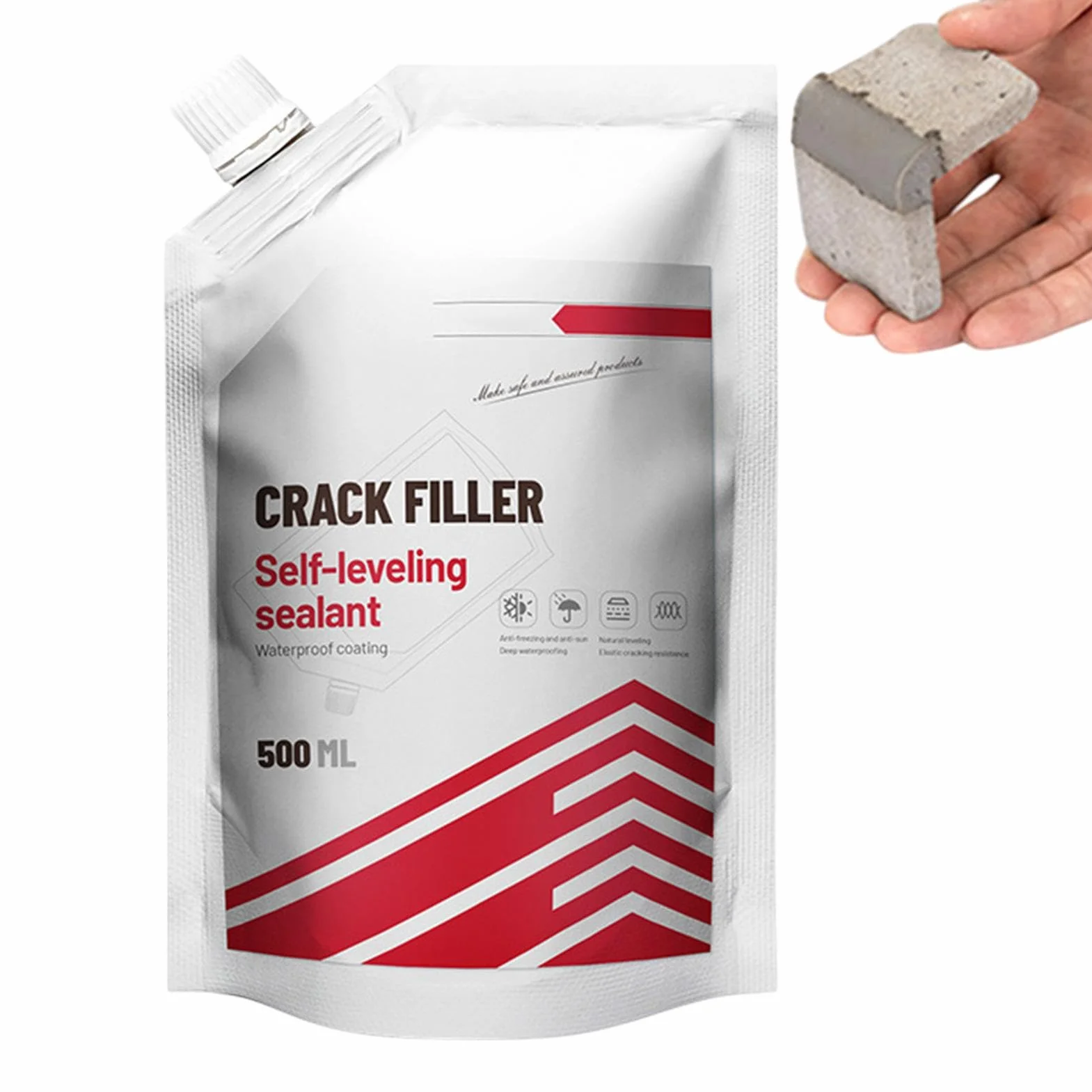 Wypełniacz pęknięć do betonu, plaster asfaltowy, plaster do betonu 500 ml, wypełniacz pęknięć do płytek, wypełniacz pękania dróg, wypełniacz asfaltu, plaster do naprawy betonu, wypełniacz asfaltu