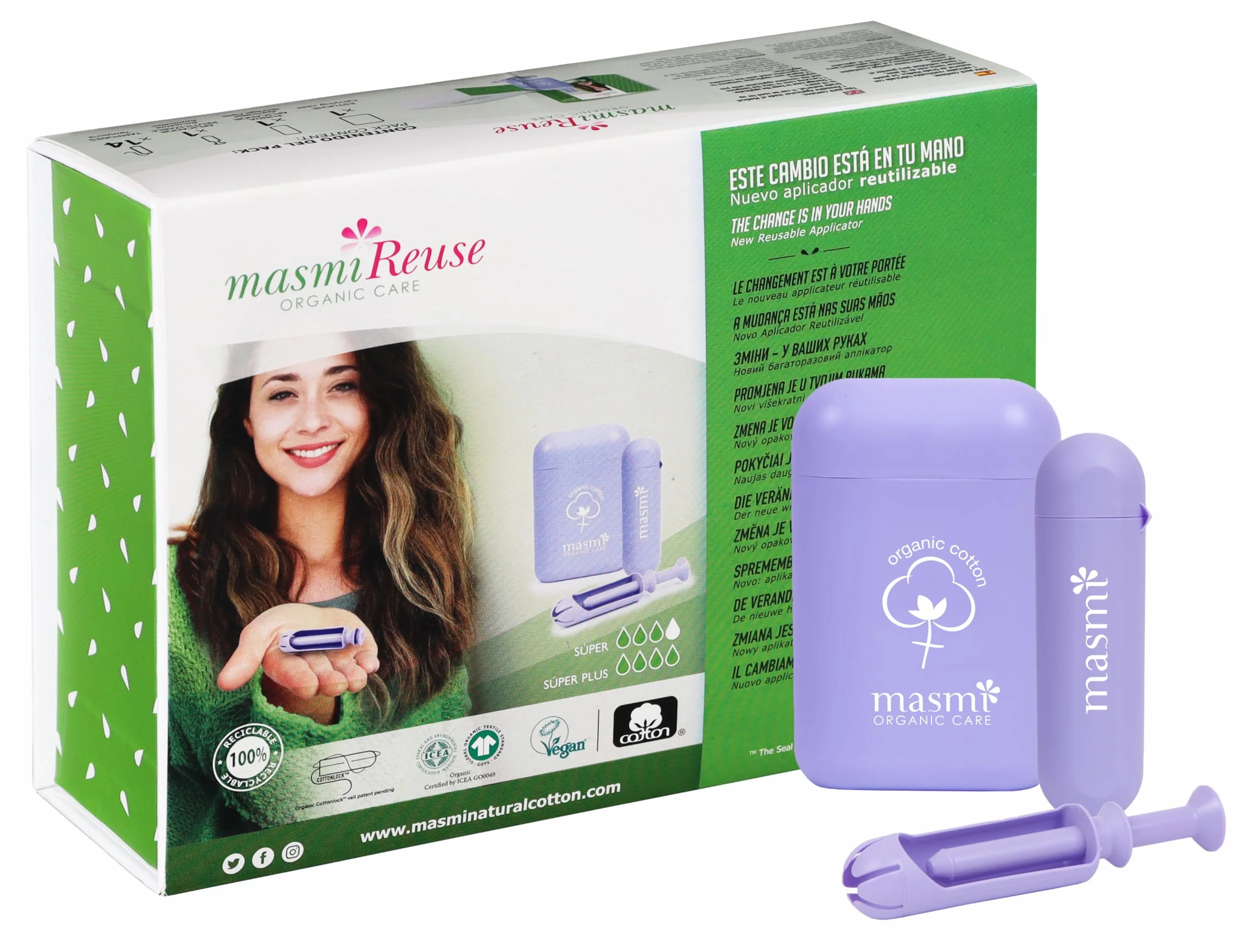 Masmi Bio tampony z aplikatorem Super Super Plus