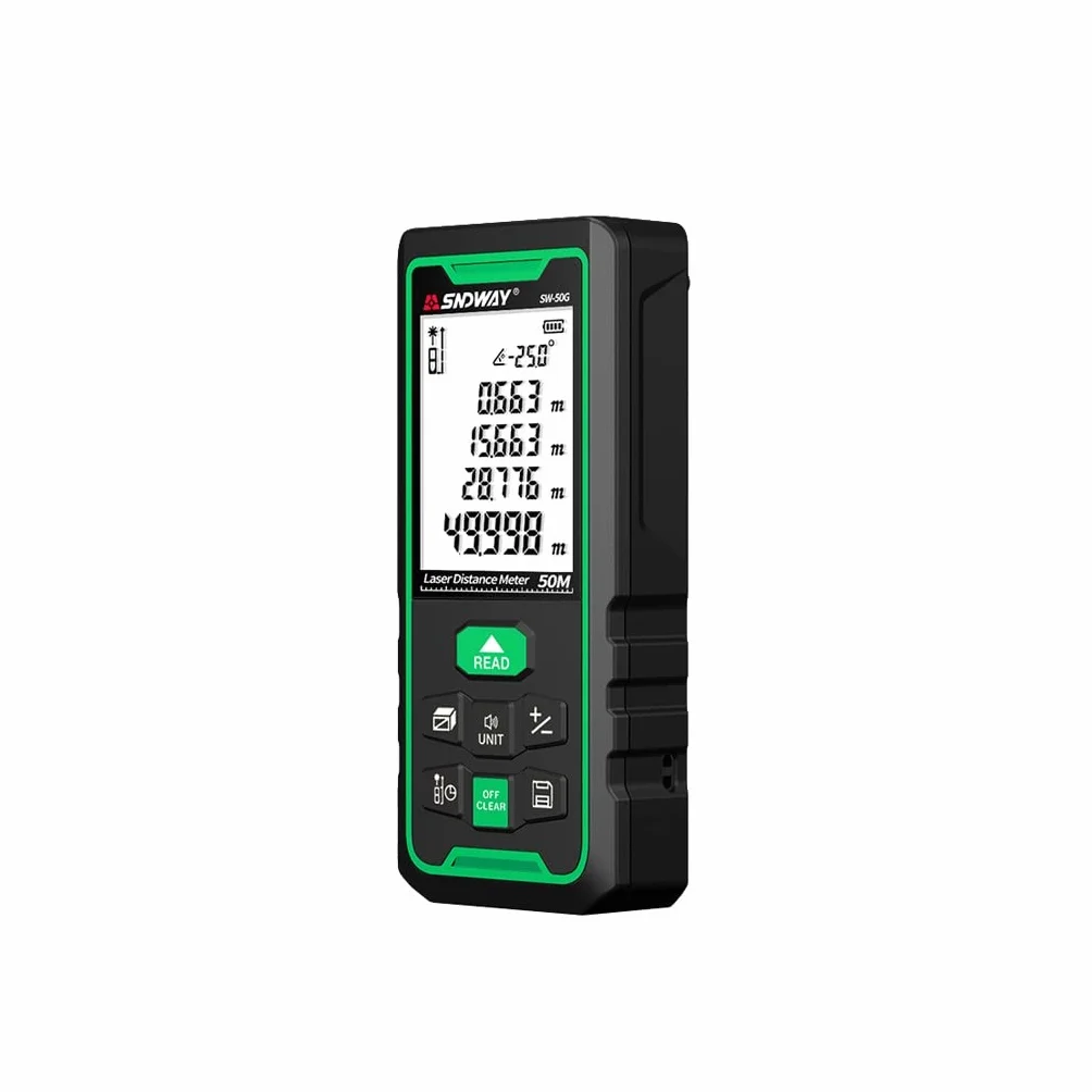 Outdoor Green Laser Rangefinder Podczerwień Ograniczający ręczny odległość instrument pomiarowy elektroniczny linijka na zewnątrz (Color : Green, Size : 100 meters)