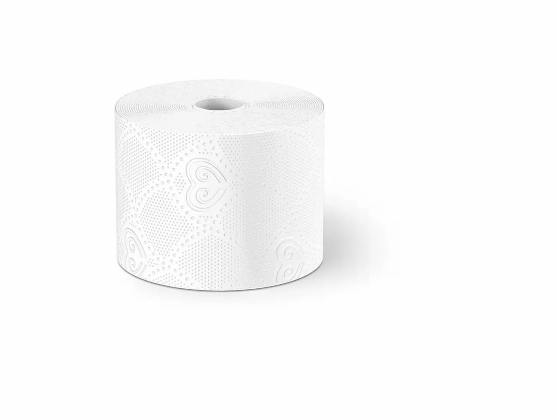 Papier toaletowy, 3-warstwowy, duże opakowanie, 40 rolek x 160 listków, biały
