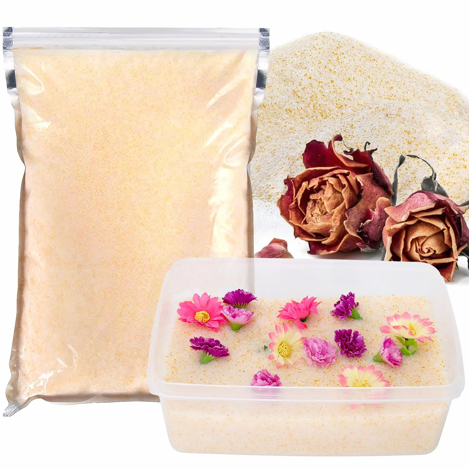 1000 g żelu krzemionkowego suszonych kwiatów kryształów (1, kg)