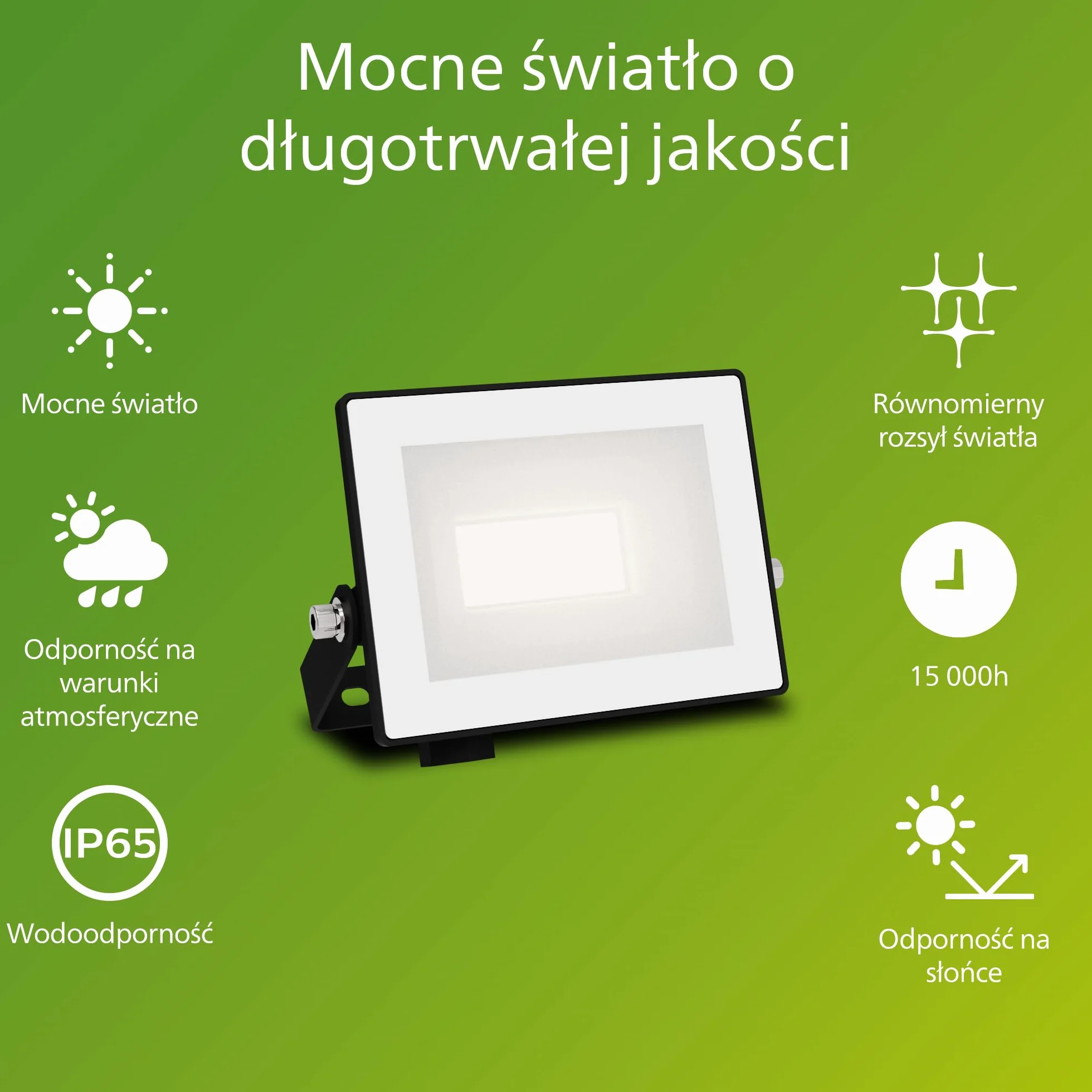 Philips Lois Zewnętrzna Lampa Floodlight, 10 W, 3000 K, Czarna