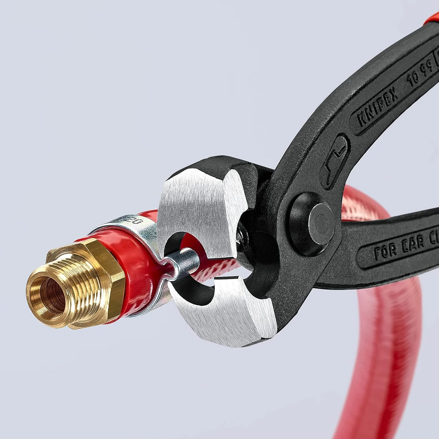 KNIPEX Szczypce do obejm z uchem z tworzywa sztucznego, powlekane 220 mm, 10 99 I220
