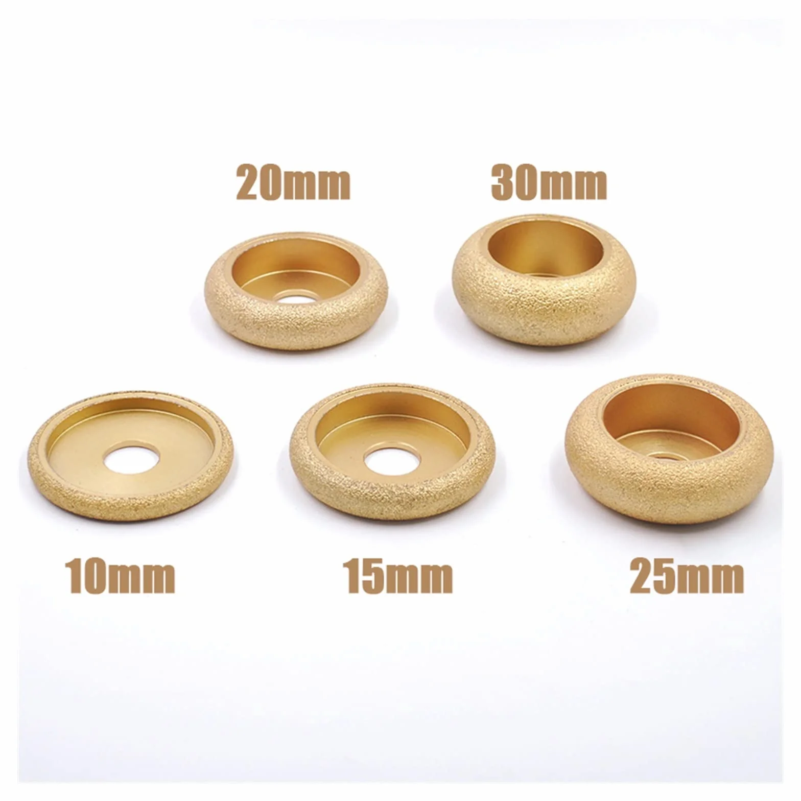 Diamentowa tarcza szlifierska Otwór o średnicy 20 mm 3 cale 75 mm lutowana na sucho ściernica diamentowa lutowana próżniowo Demi-bullnose krawędź marmurowa tarcza szlifierska(407 Shape 45mm)