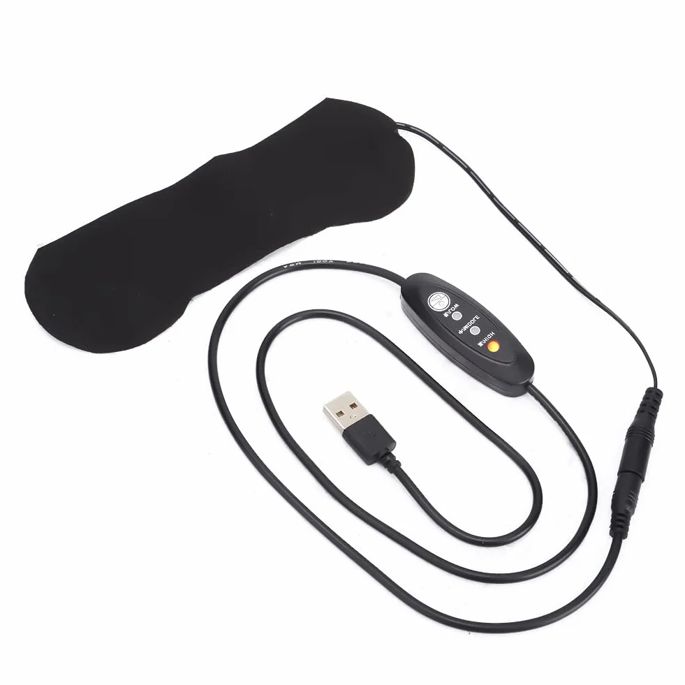Podgrzewana Maska na Oczy USB, Elektryczna Podkładka do Suchych Oczu, Ciepła do Spania