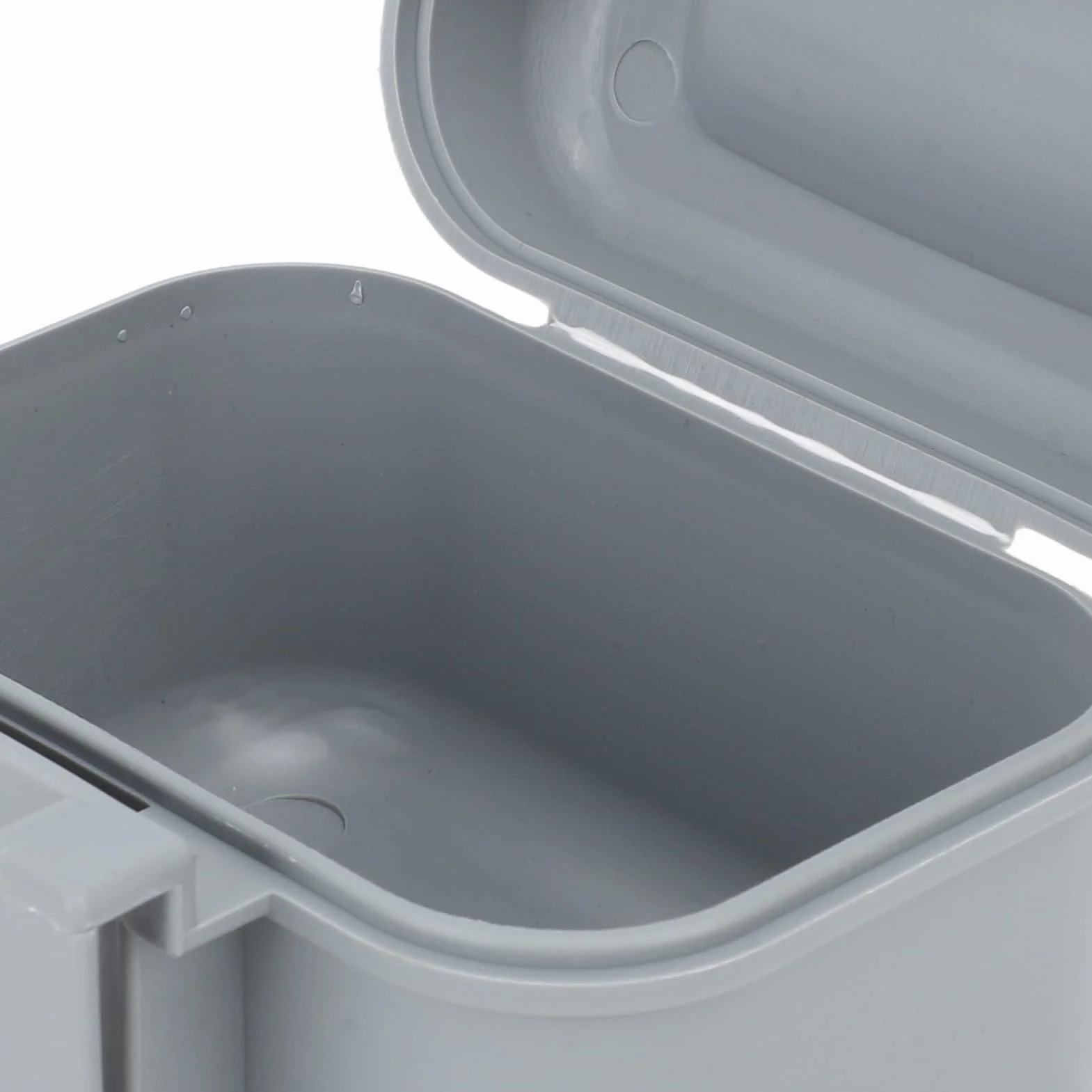 Pudełko na żywą przynętę wędkarską, pojemnik na przynęty, plastikowy, wodoodporny, odporny na ciepło, pojemnik na żywą przynętę, szary, rozmiar S, 38 x 38 cm