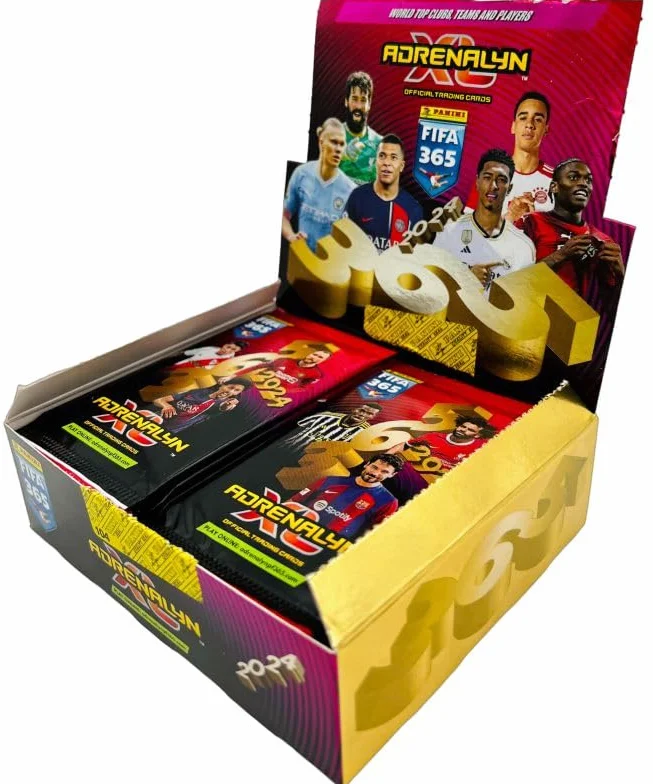 Panini FIFA 365 Adrenalyn XL kolekcja 2024 - pudełko z 24 opakowaniami, wielokolorowe