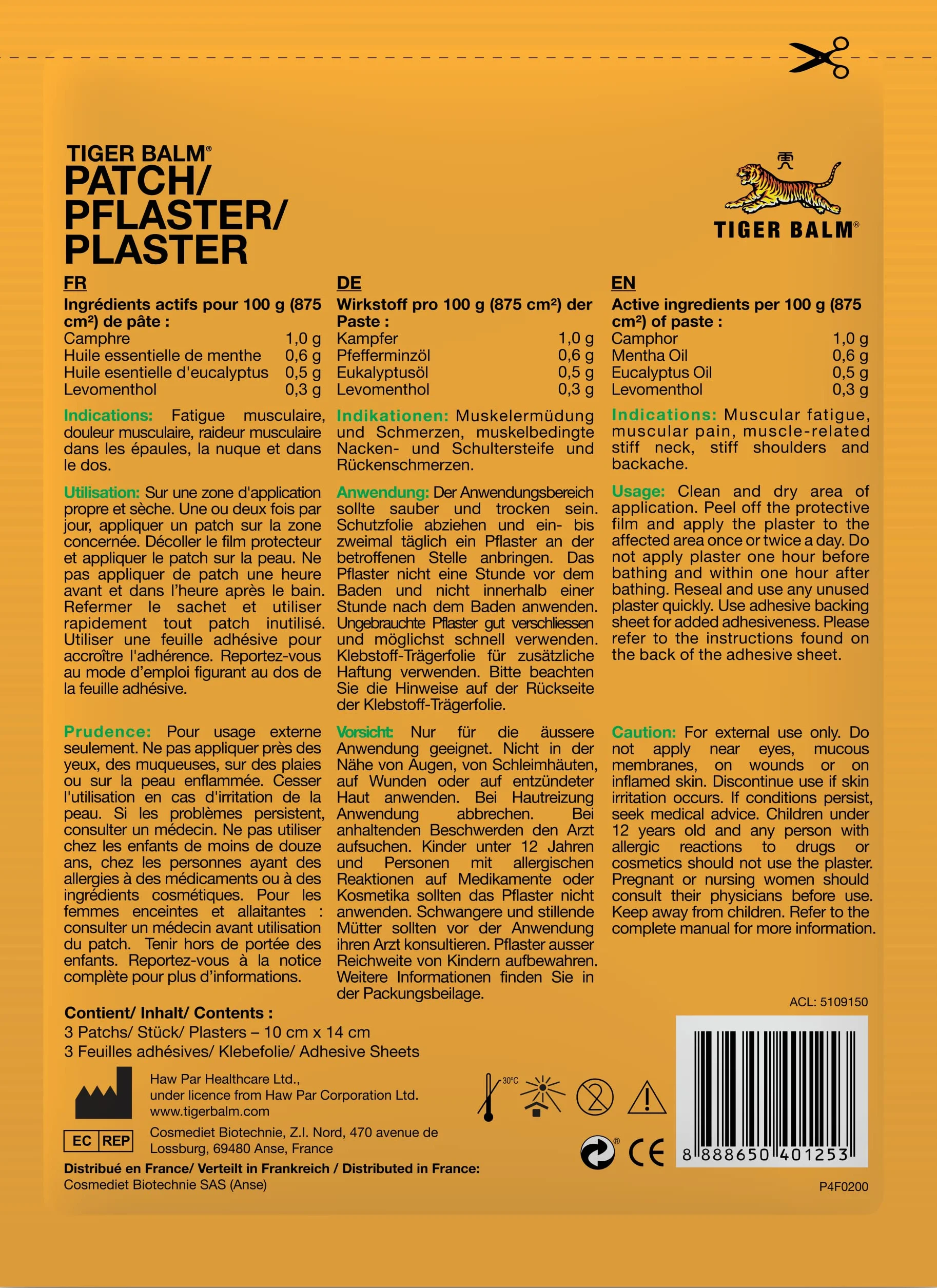 Tiger Balm 3 plastry