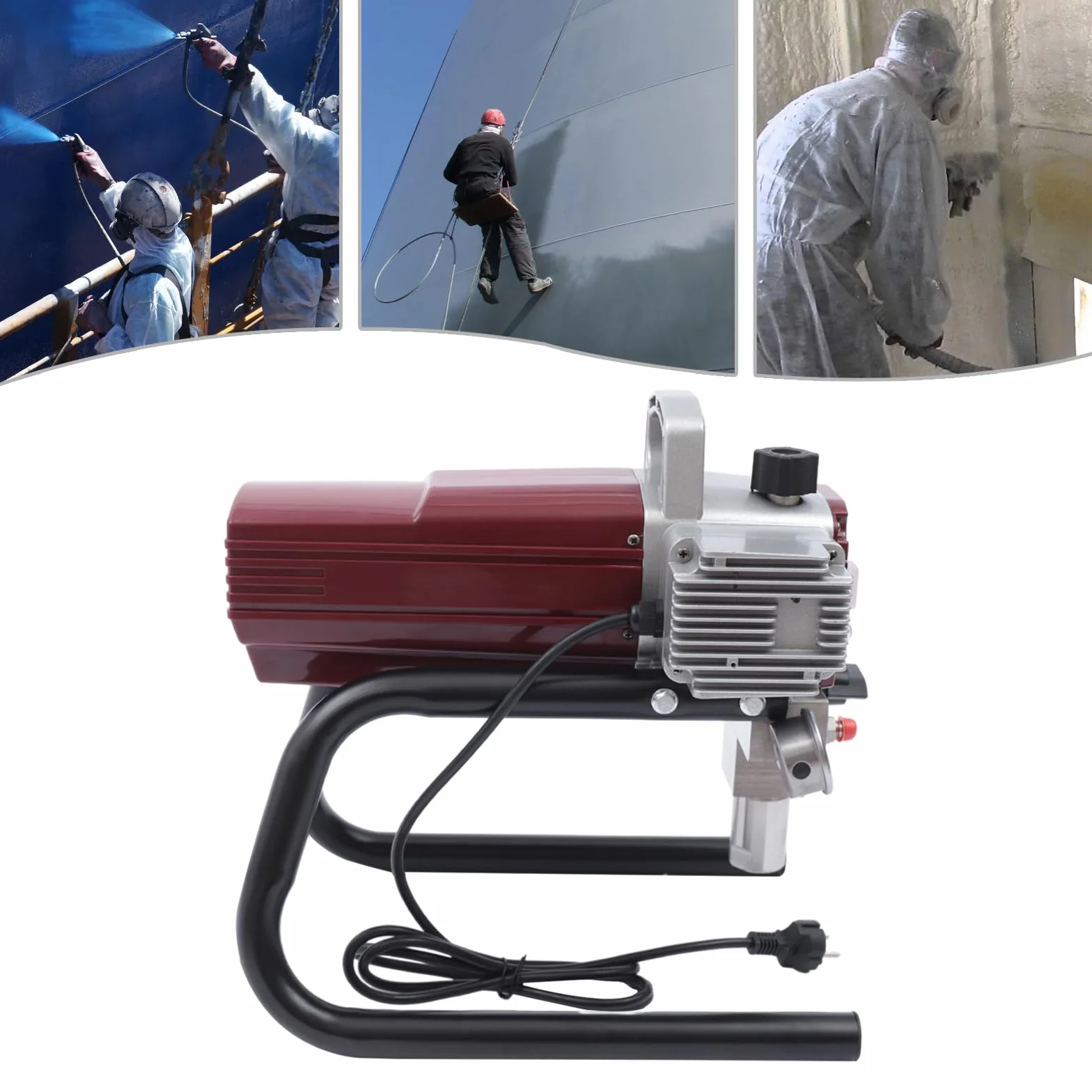 Elektryczne urządzenie natryskowe Airless 1800 W, przenośny system natryskowy do farby, urządzenie do natryskiwania farby, wysokie ciśnienie, 220 V, 50 Hz, do ścian, sufitu, drewna, metalu